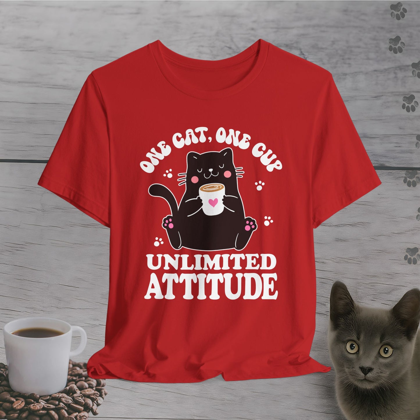 Feline Fueled Coffee T-Shirt