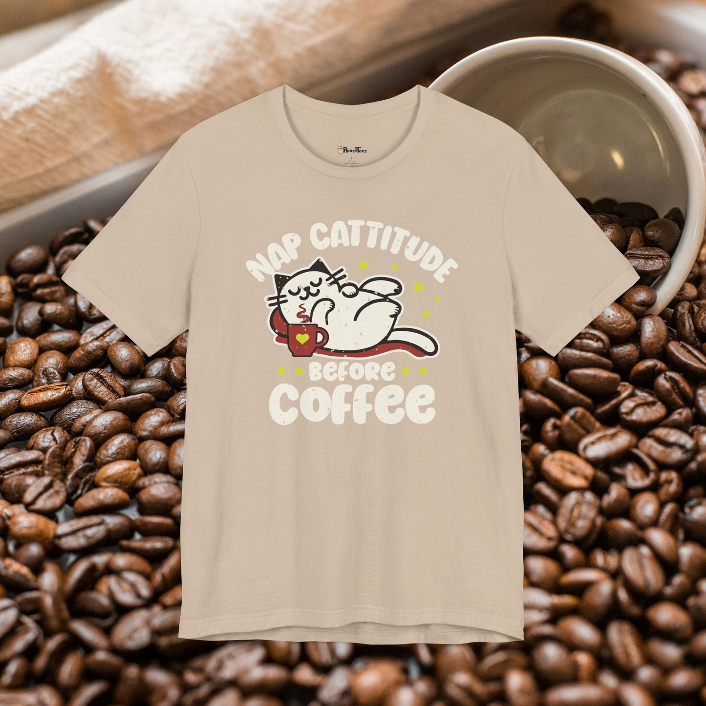 Nap Cattitude Before Coffee T-Shirt