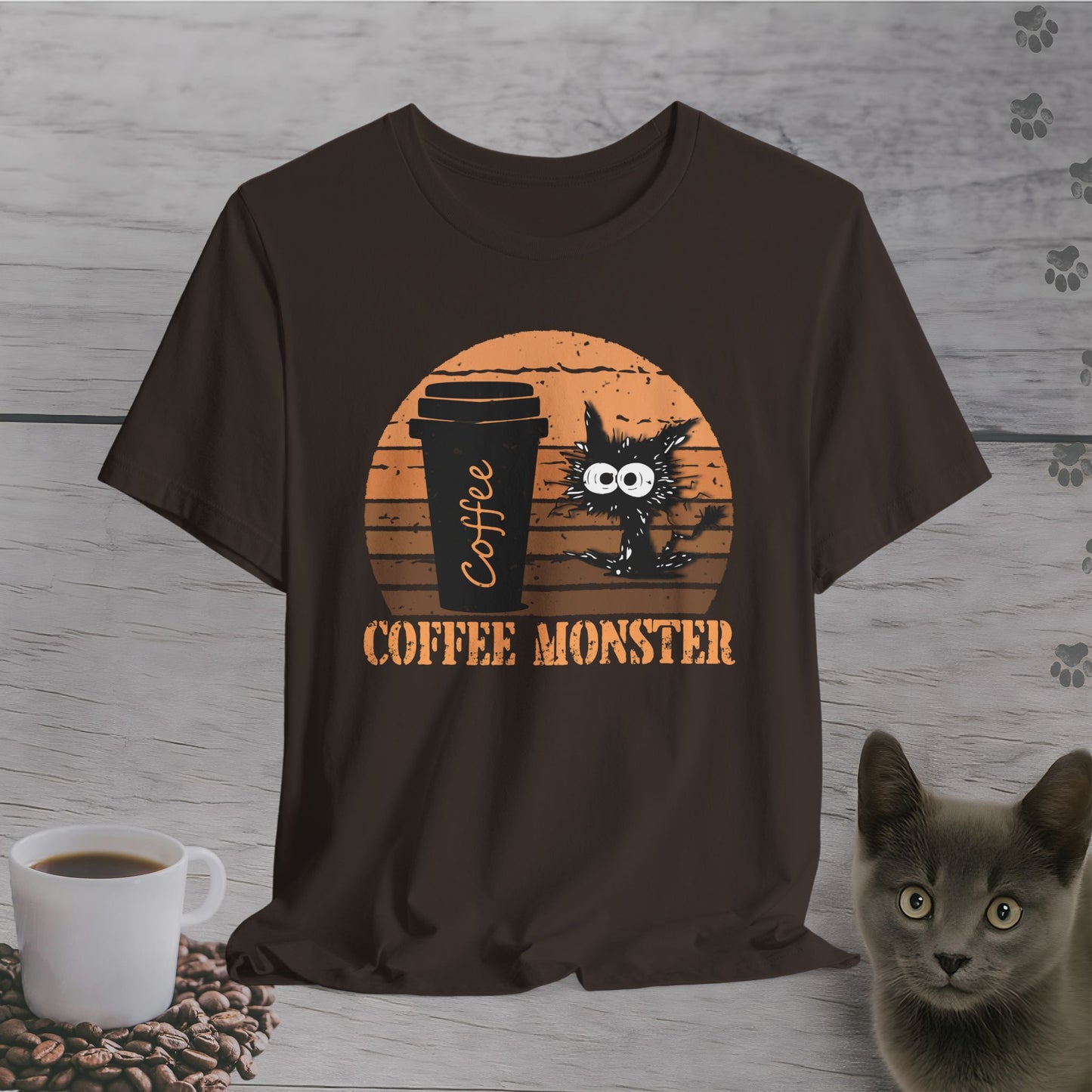 Caffeinated Coffee Monster T-Shirt