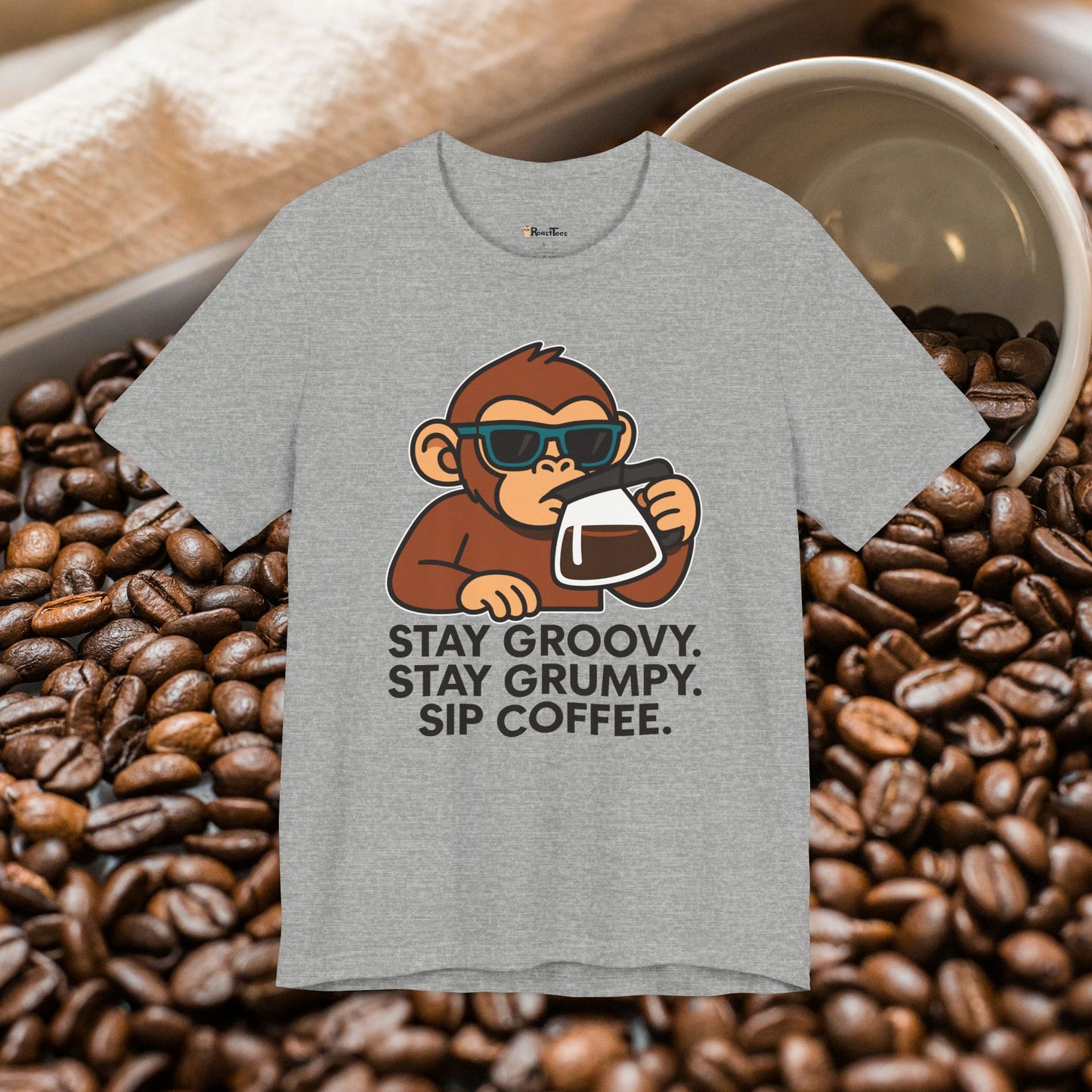 Groovy and Grumpy Coffee T-Shirt