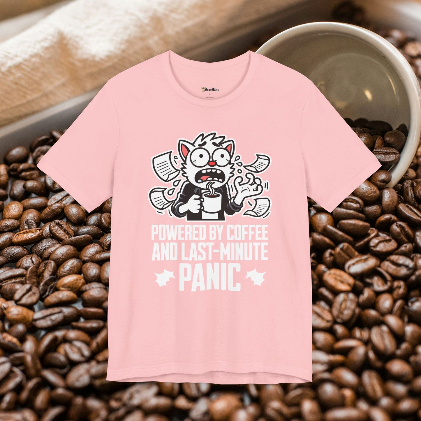 Coffee Addict Panic T-Shirt