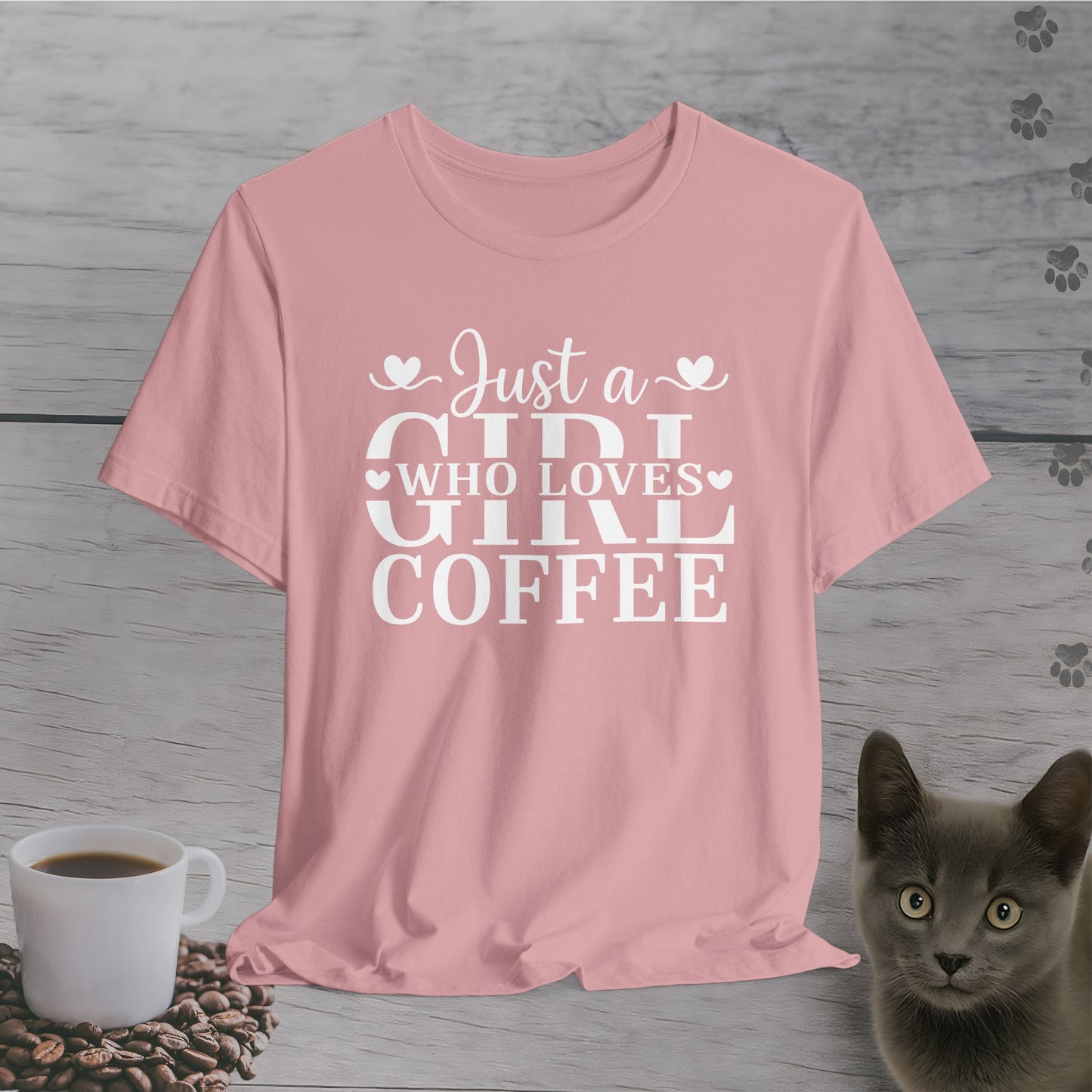 Lovely Just a Girl Who Loves Coffee T-Shirt