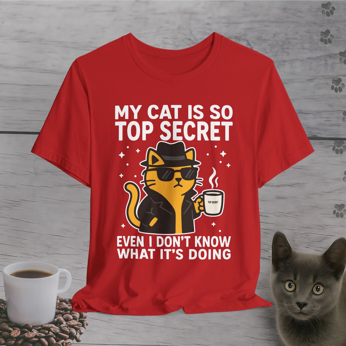 Undercover Cat Agent T-Shirt