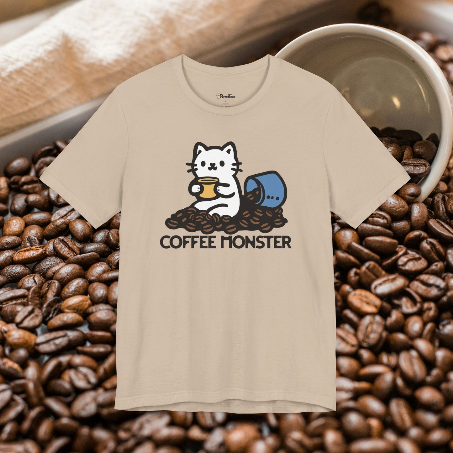 Cute Coffee Monster T-Shirt