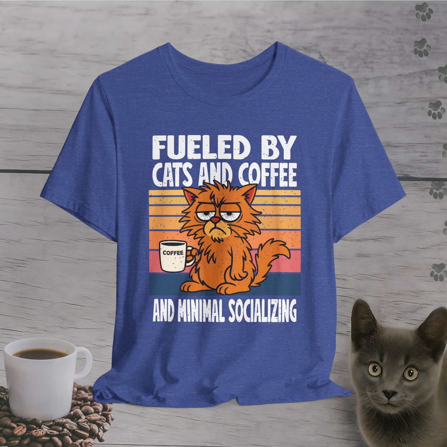 Anti-Social Cat Coffee T-Shirt