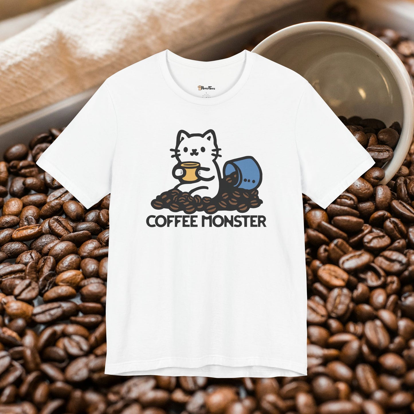 Cute Coffee Monster T-Shirt