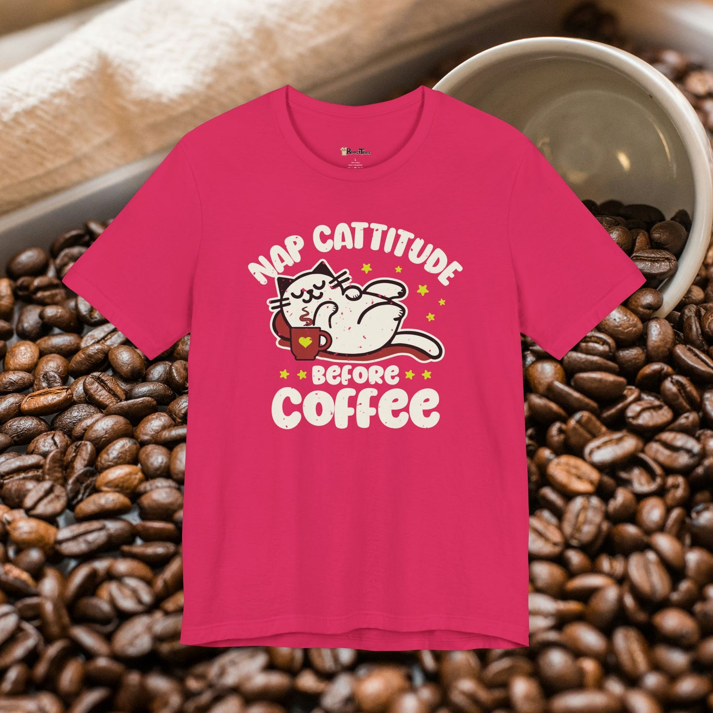 Nap Cattitude Before Coffee T-Shirt
