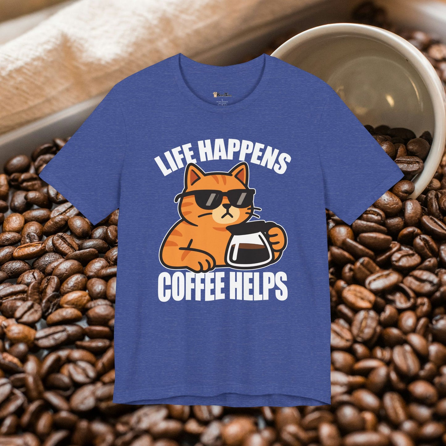 Life Happens Coffee Cat T-Shirt
