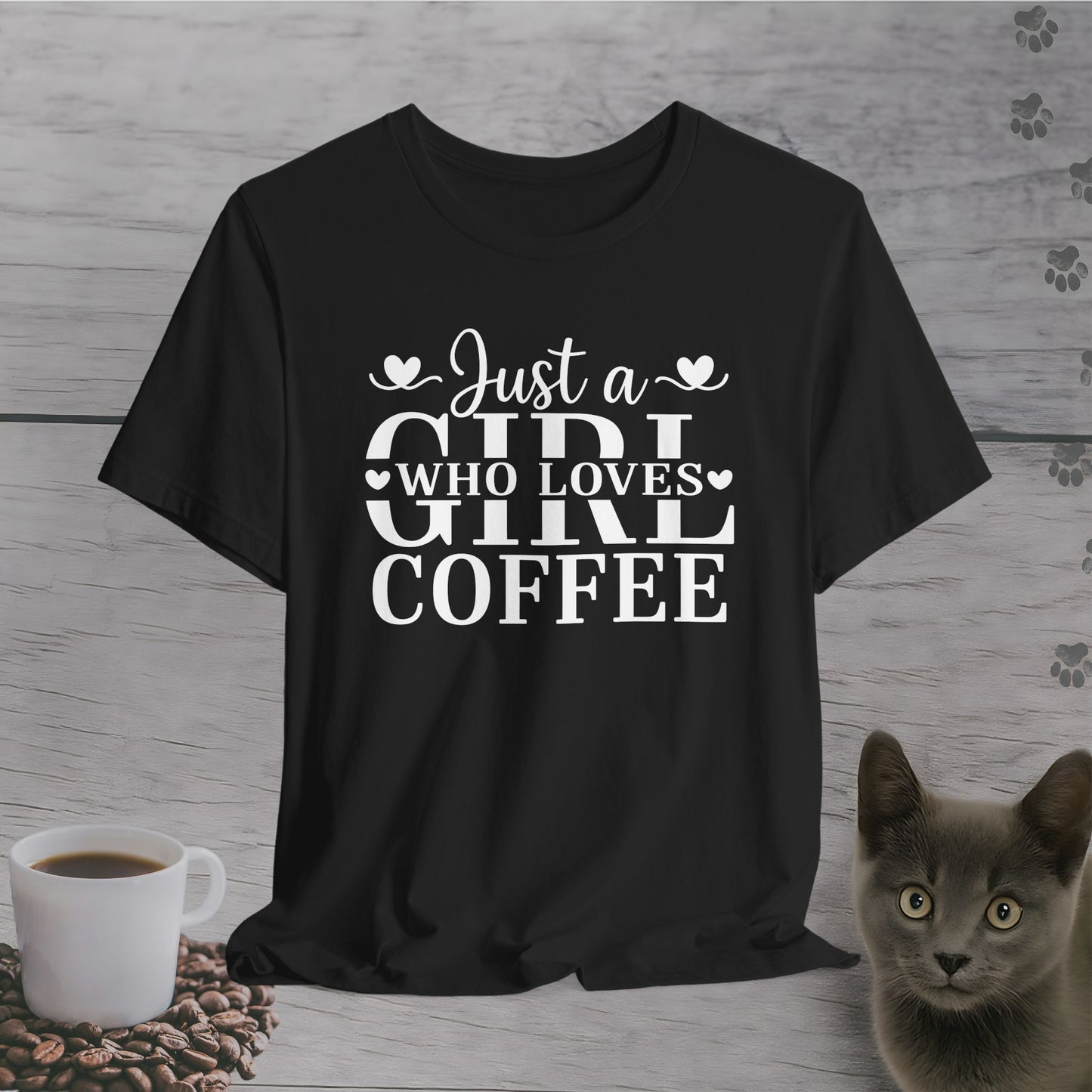Lovely Just a Girl Who Loves Coffee T-Shirt