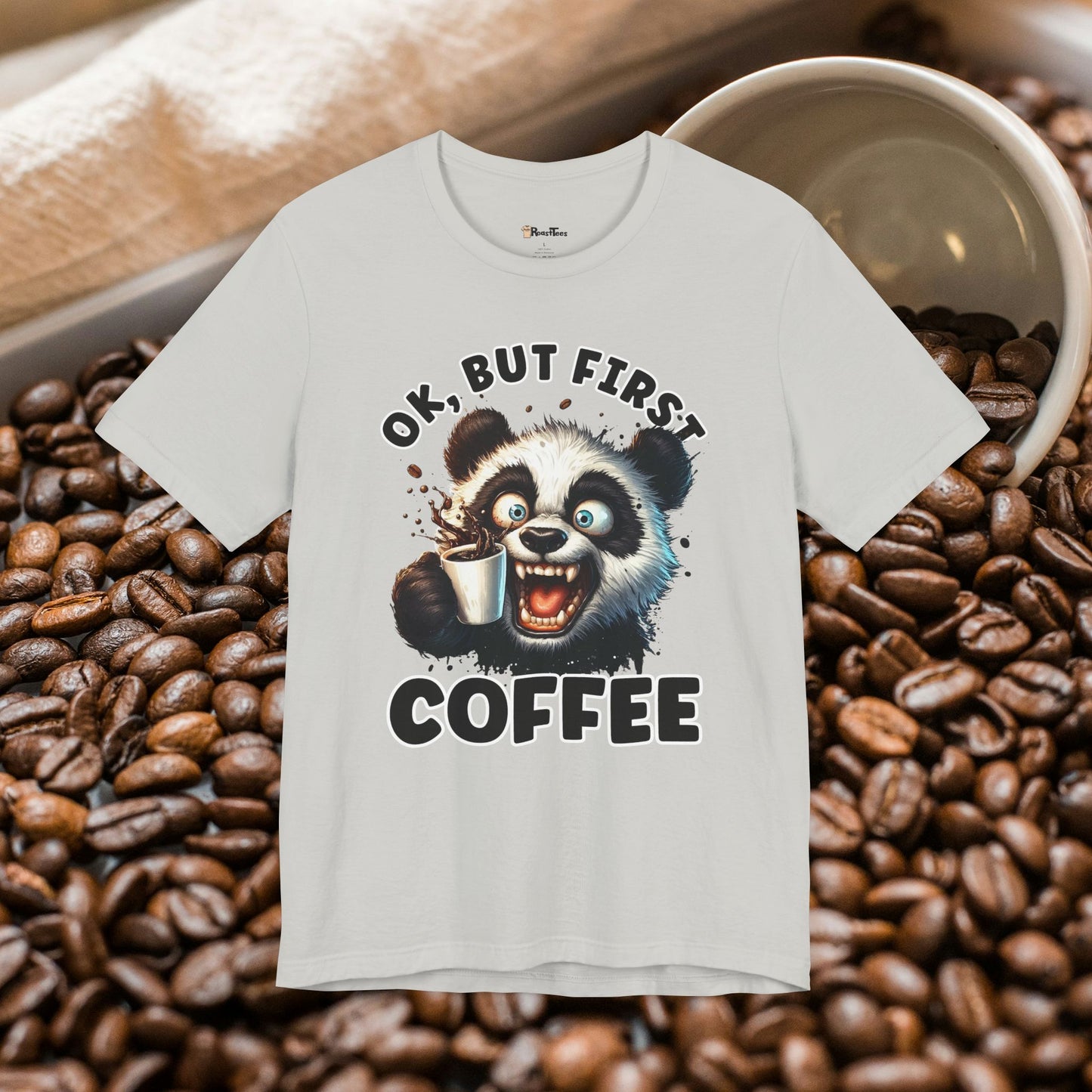 But First Coffee Panda T-Shirt