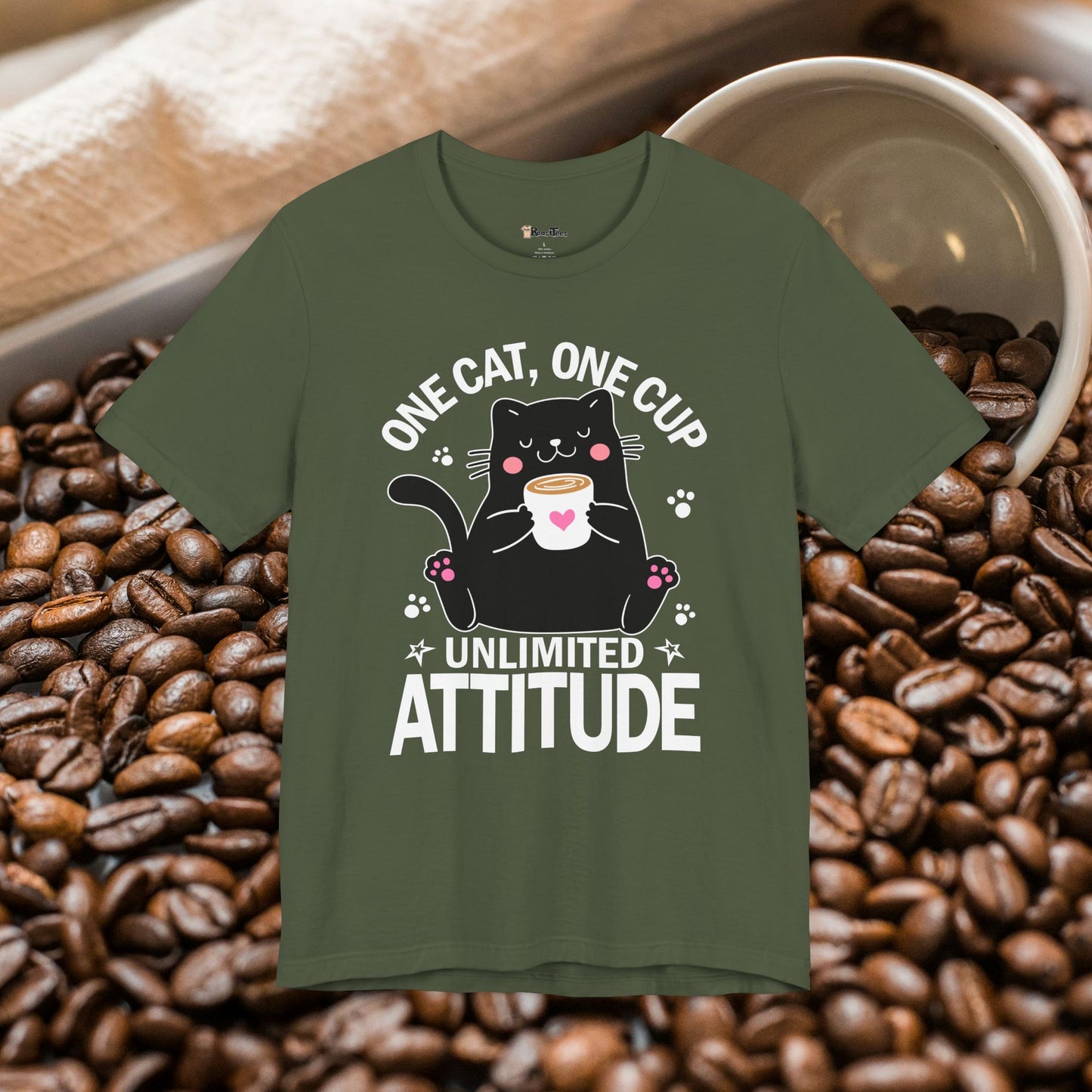 Feline Fueled Coffee T-Shirt