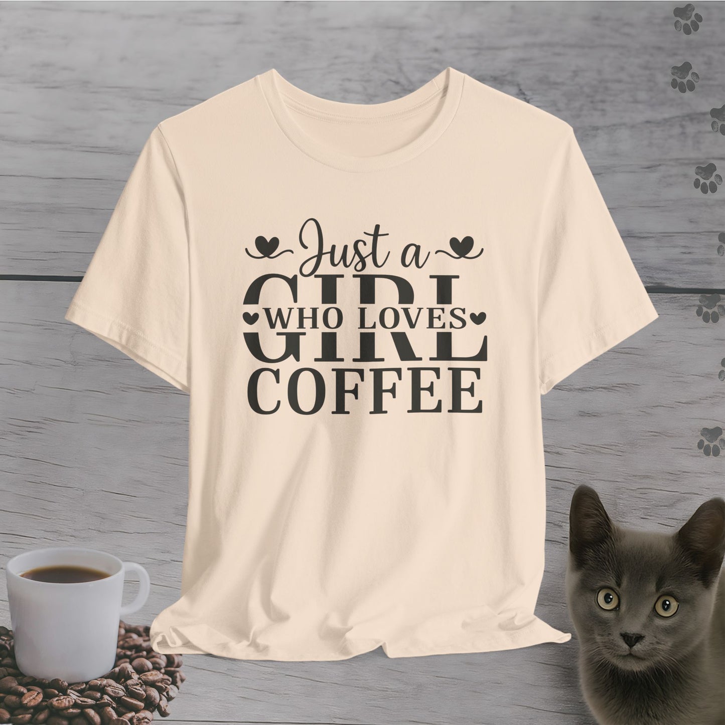 Lovely Just a Girl Who Loves Coffee T-Shirt