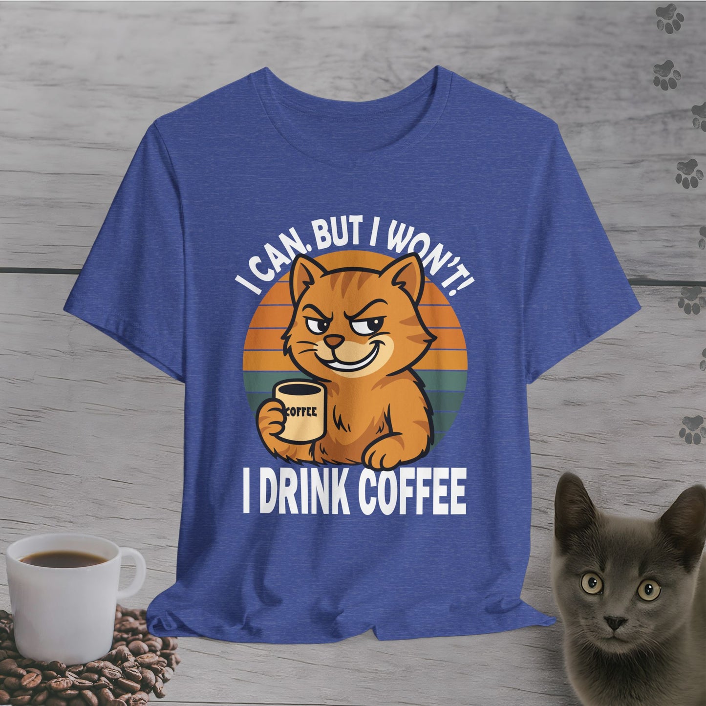 Caffeinated Defiance Cat T-Shirt