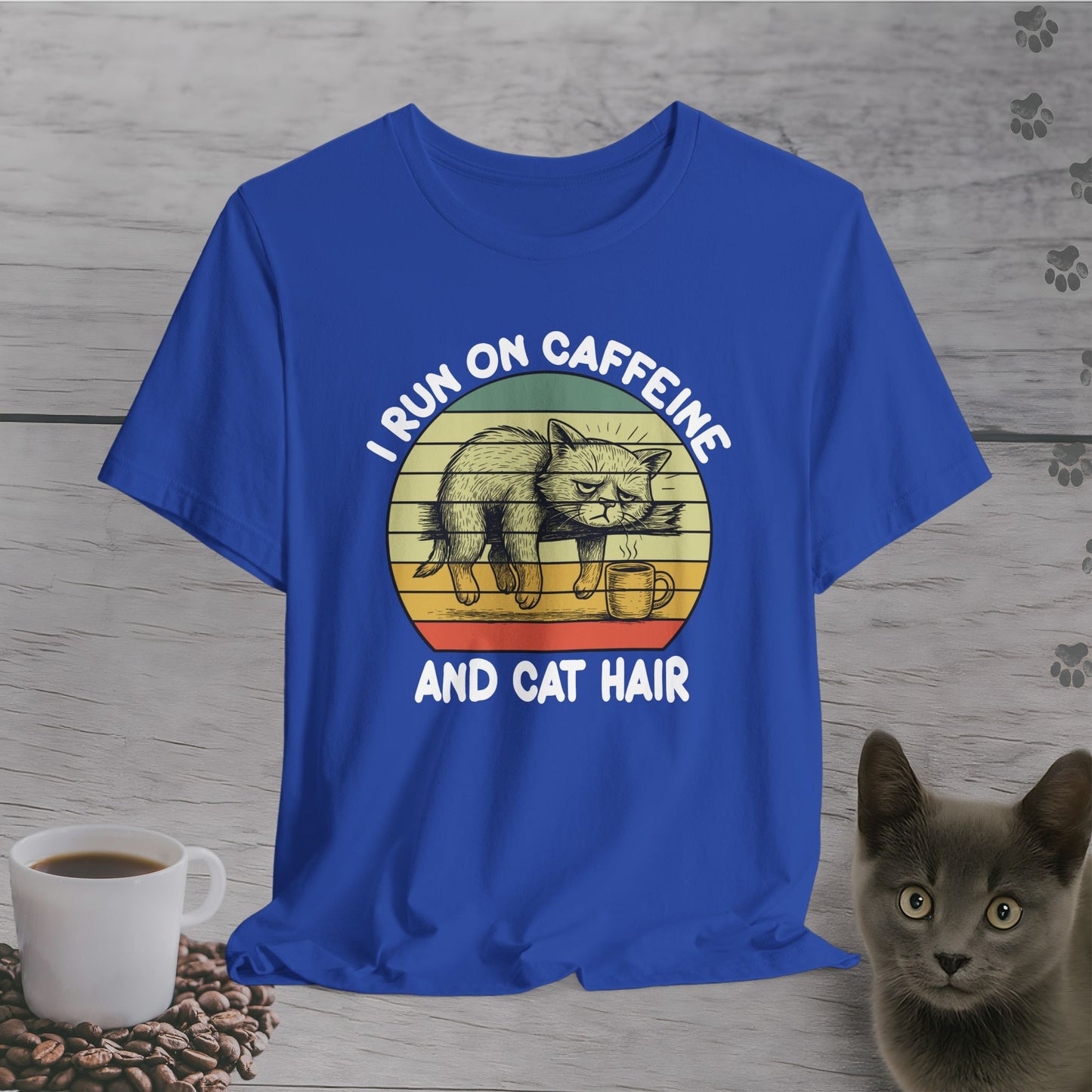 Messy But Caffeinated Cat T-Shirt