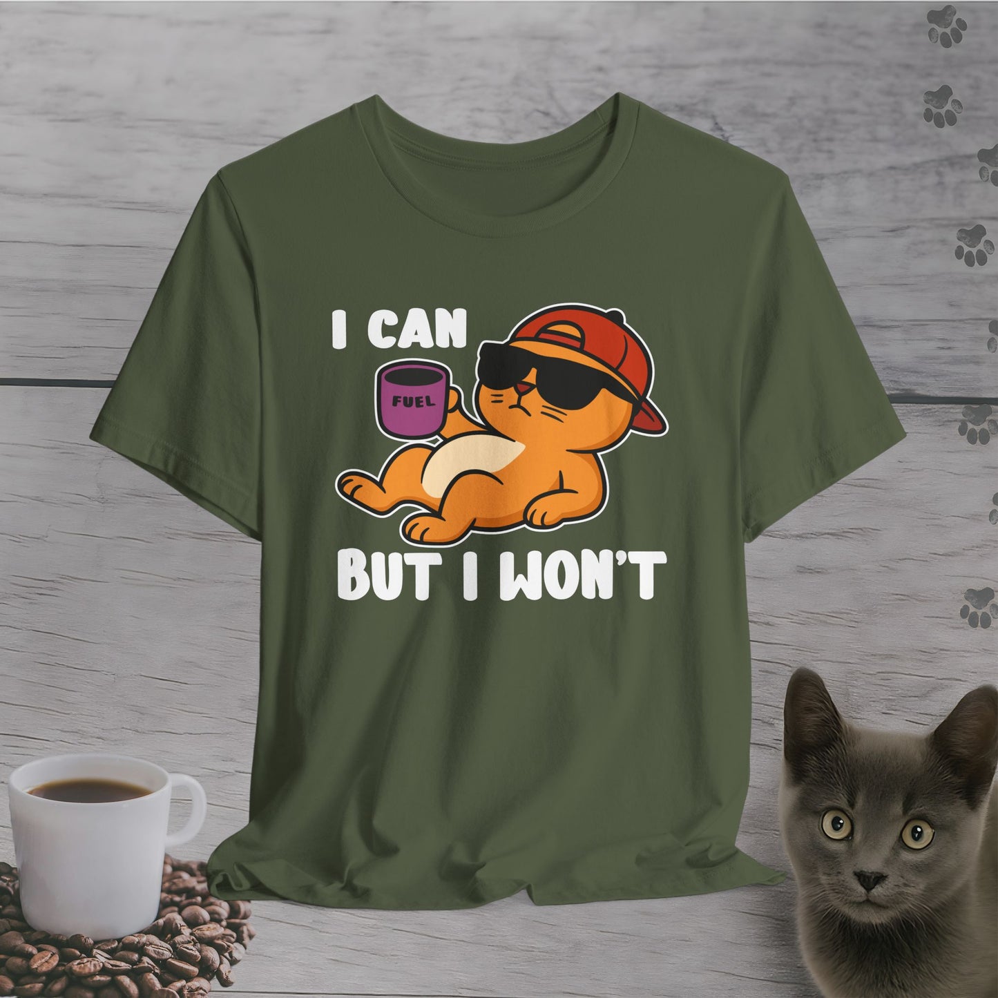 I Can But I Won’t Cat T-Shirt
