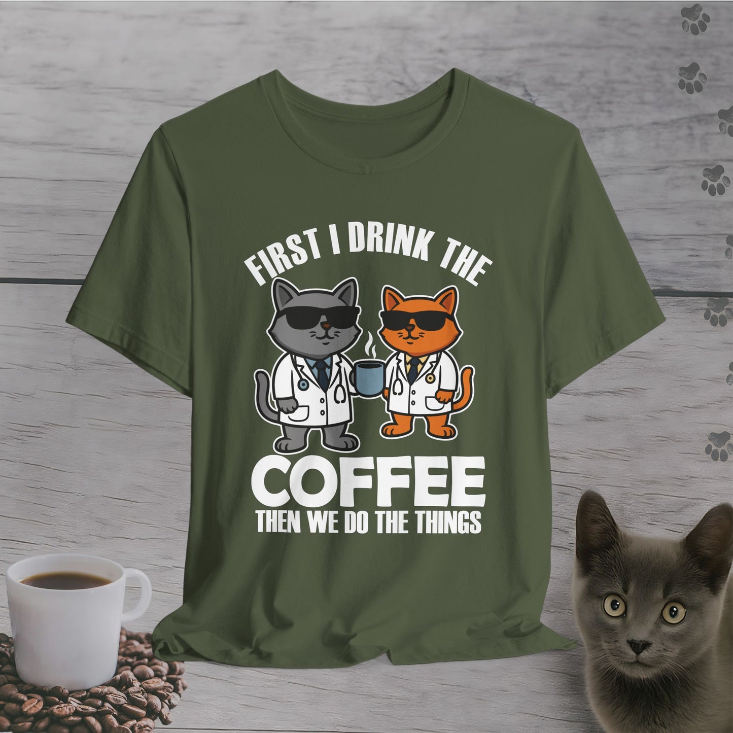 Doctor Cats Need Coffee T-Shirt