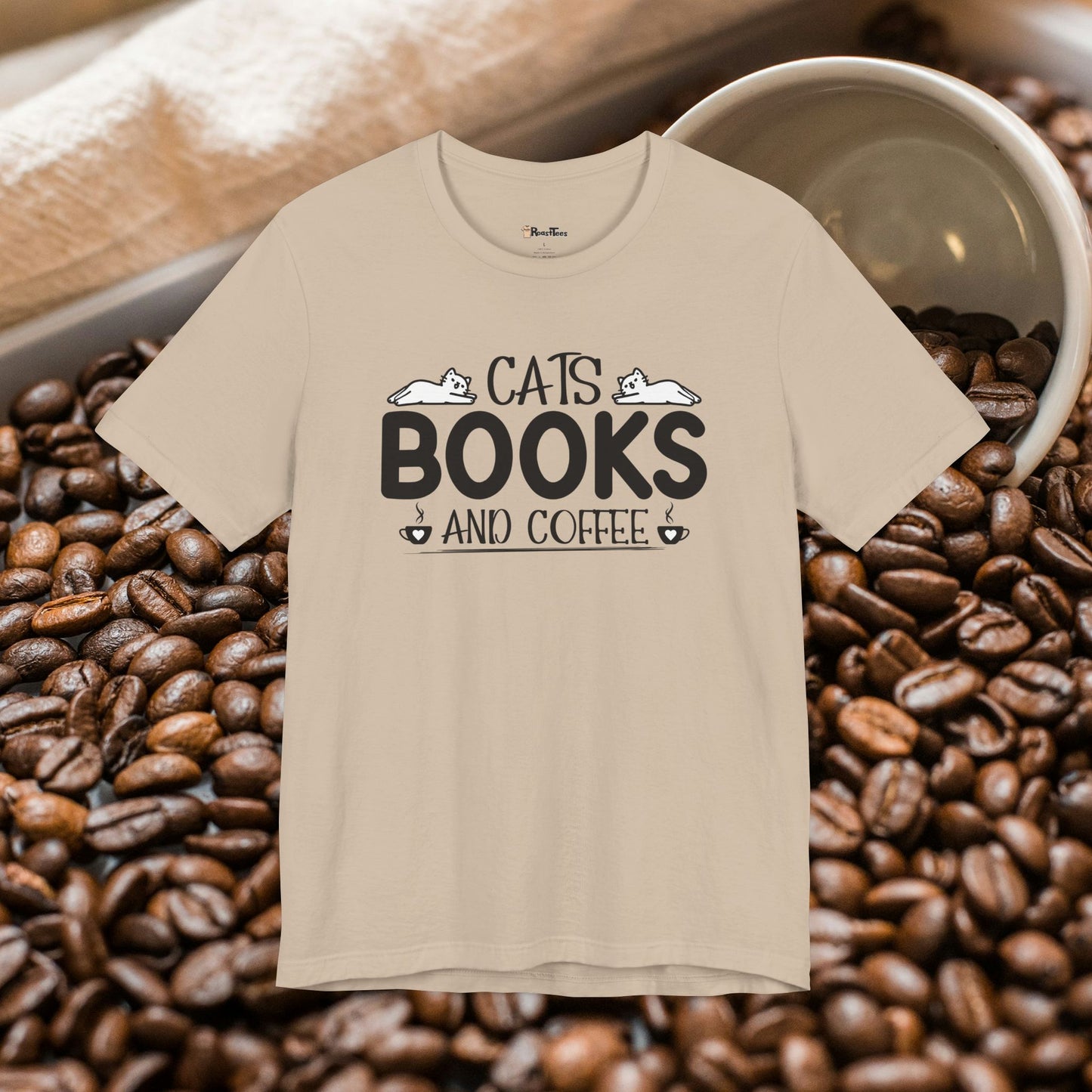 Cats, Books and Coffee T-Shirt