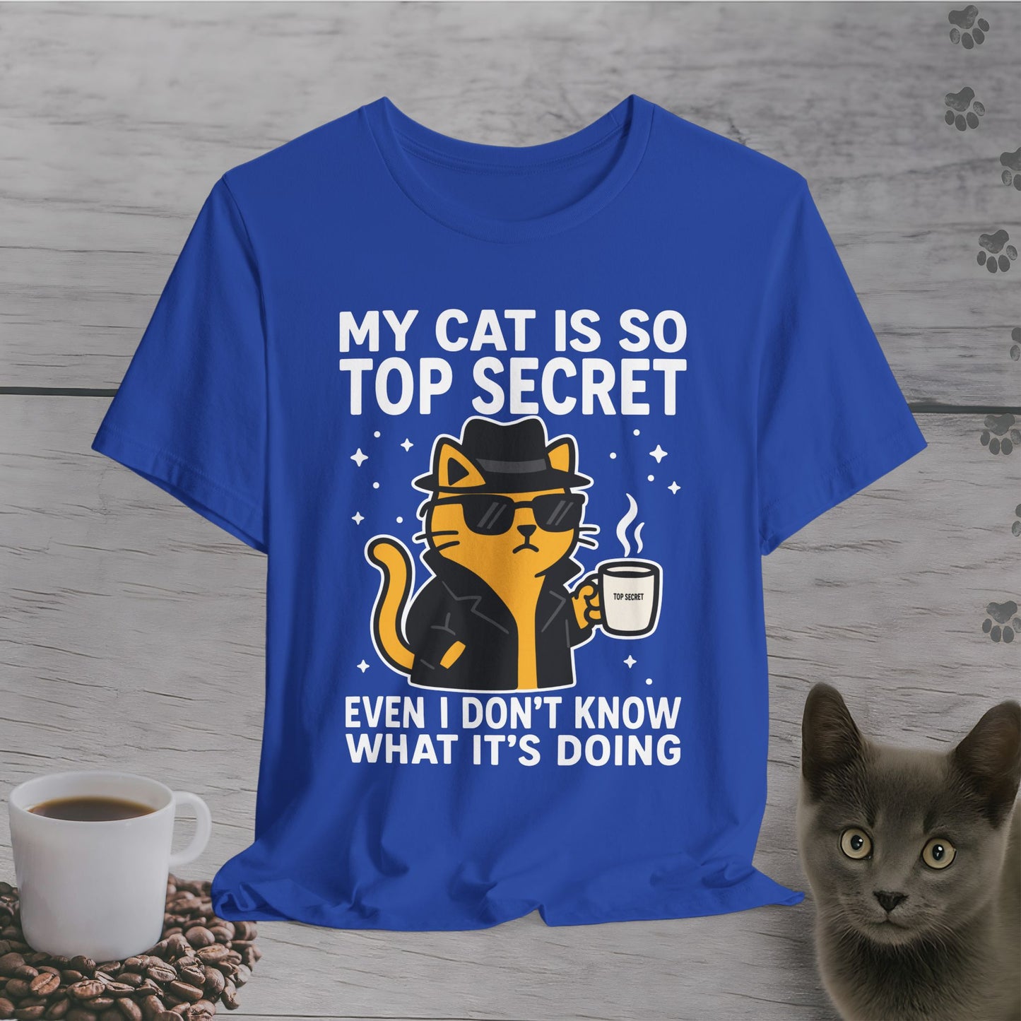 Undercover Cat Agent T-Shirt