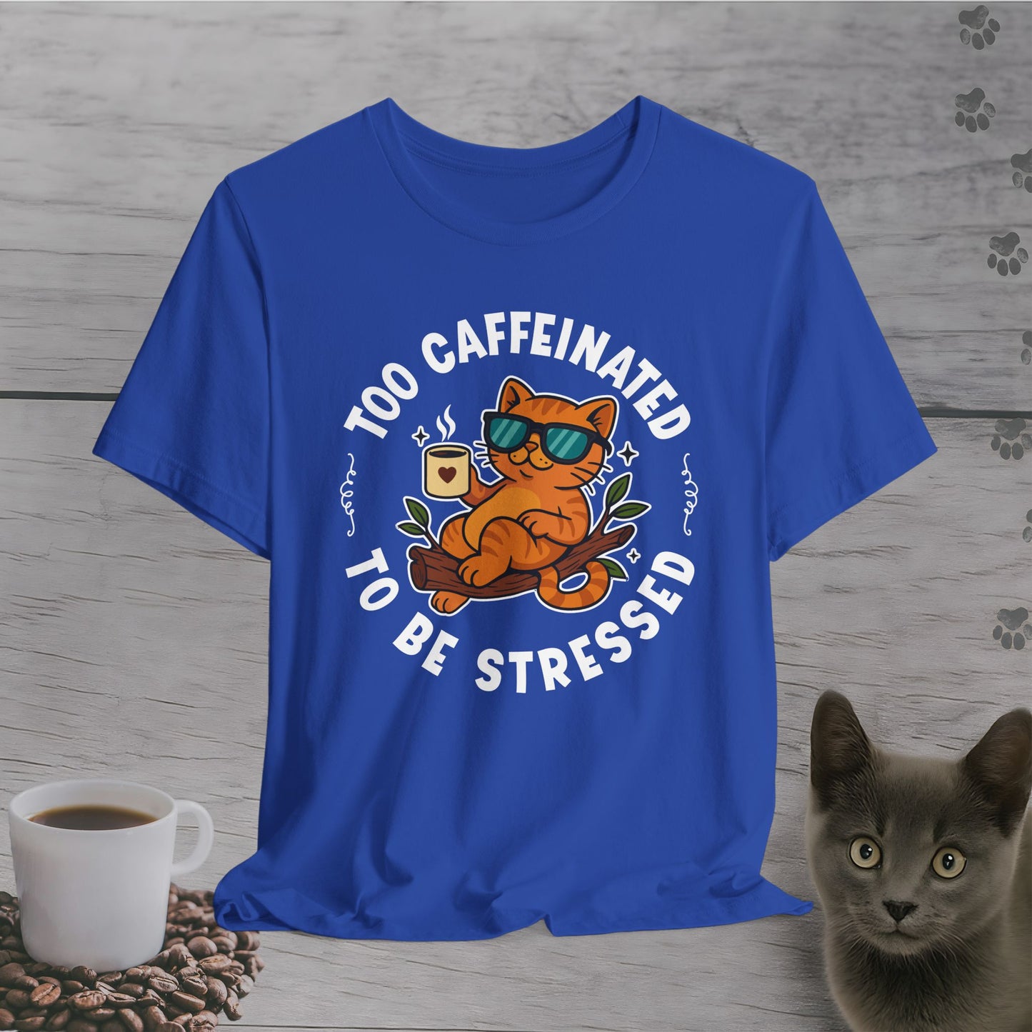 Too Caffeinated Cat T-Shirt