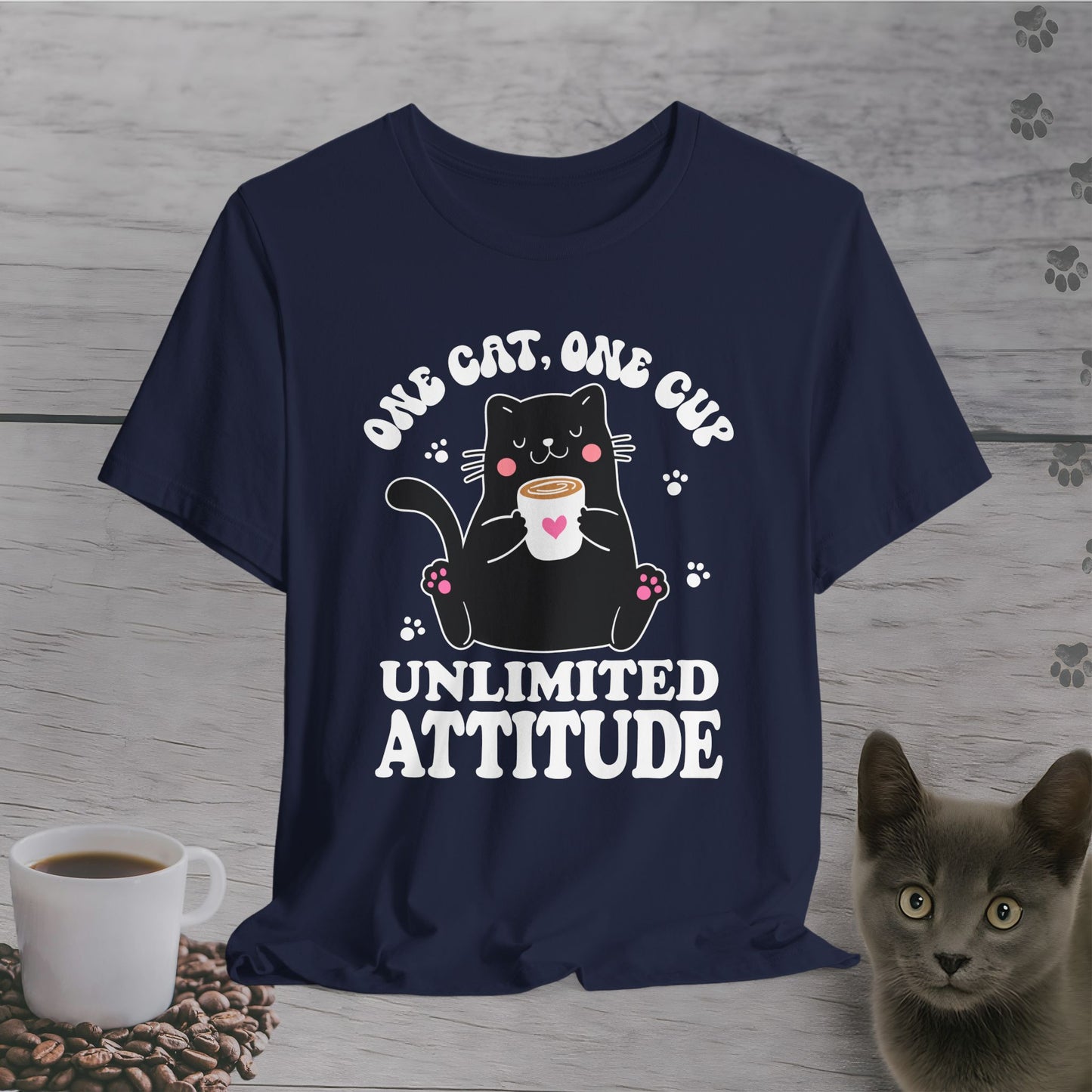 Feline Fueled Coffee T-Shirt