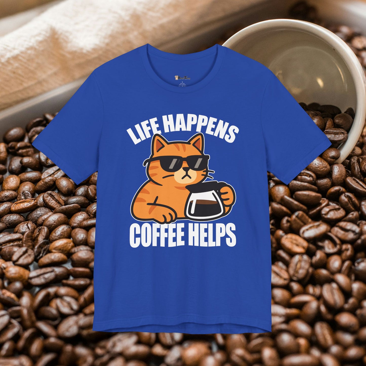 Life Happens Coffee Cat T-Shirt