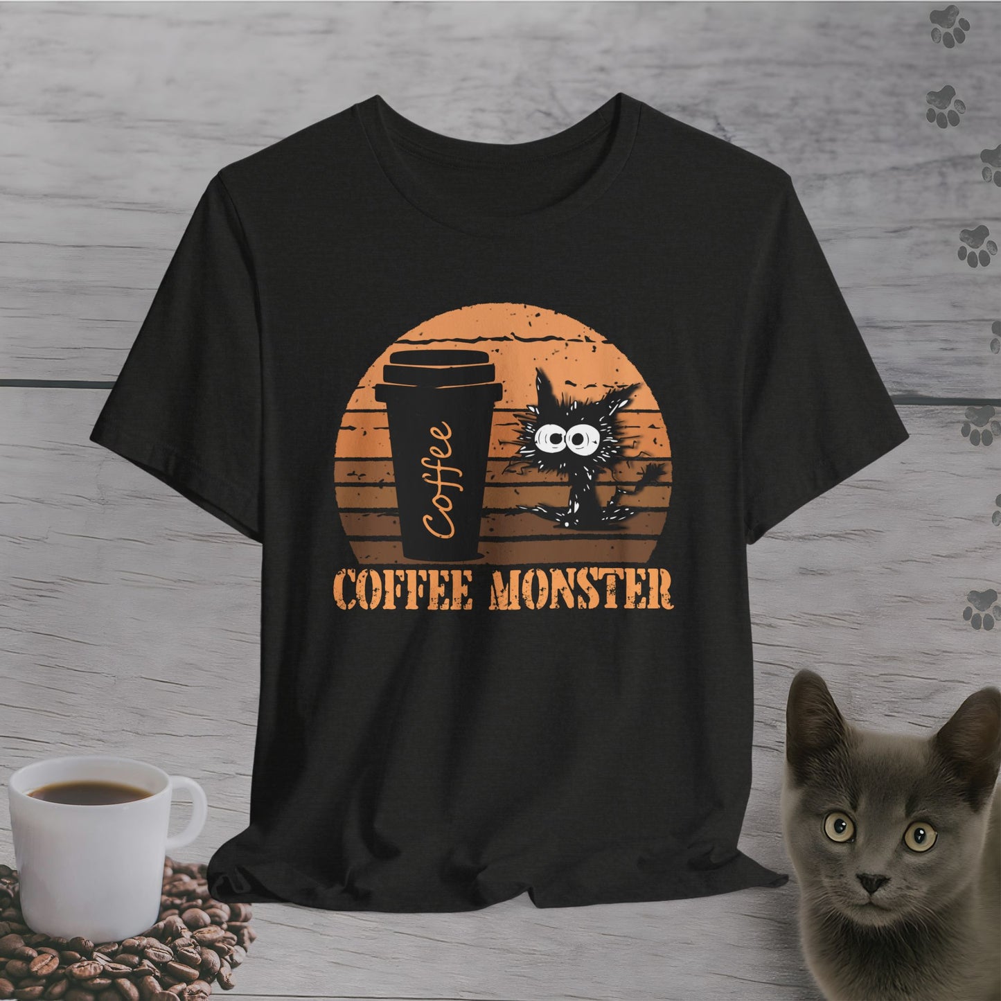 Caffeinated Coffee Monster T-Shirt