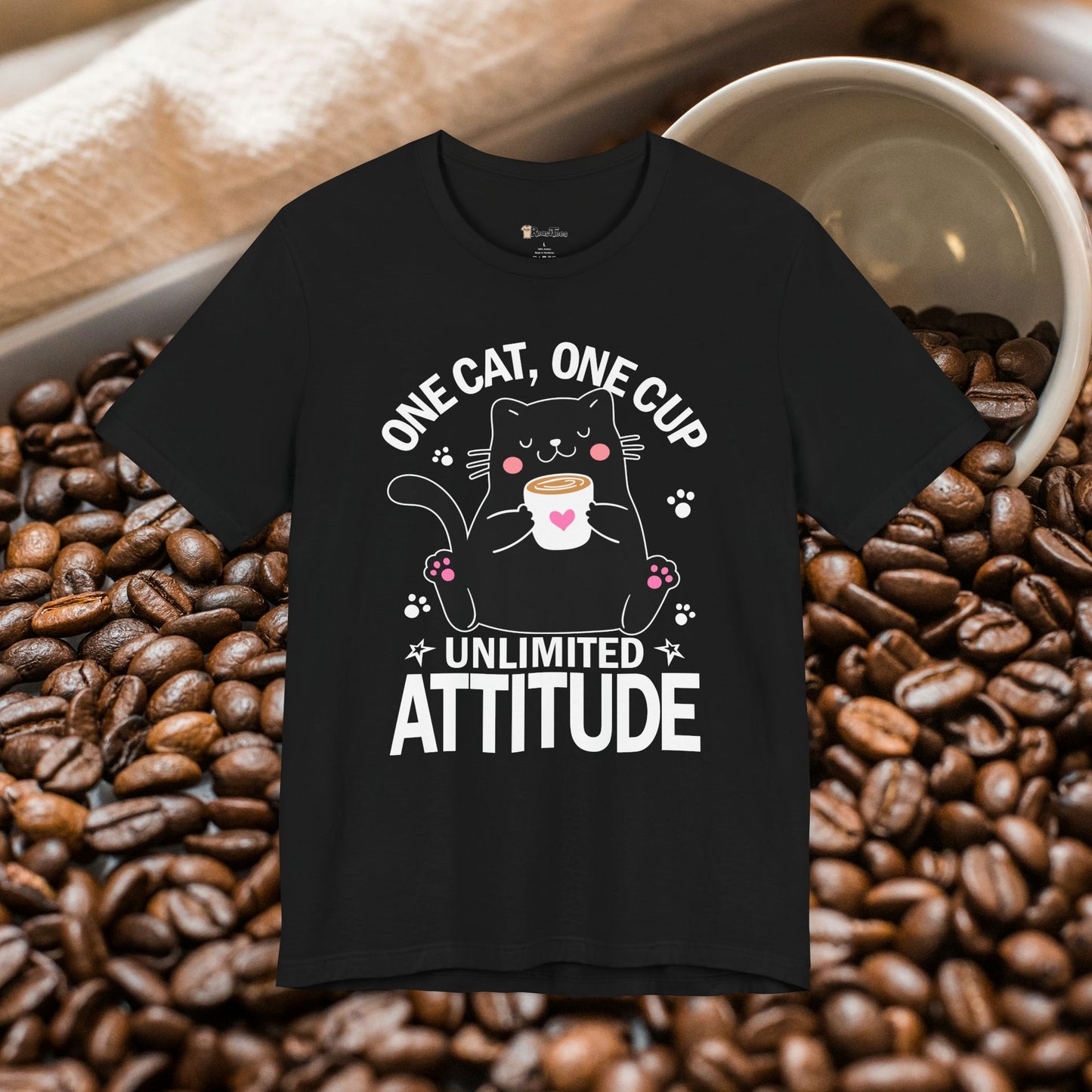 Feline Fueled Coffee T-Shirt