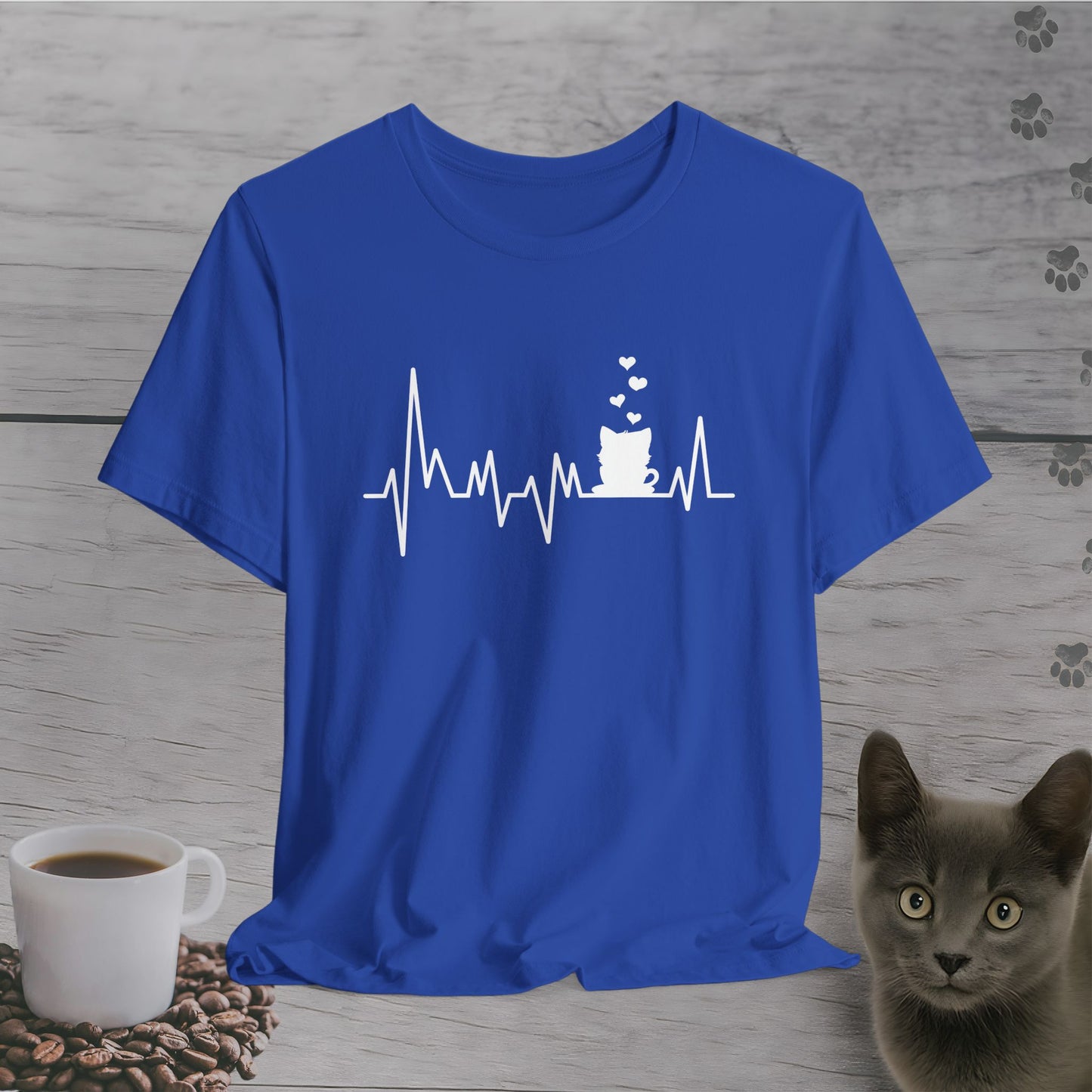 My Heart Beats for Coffee & Cats T-Shirt