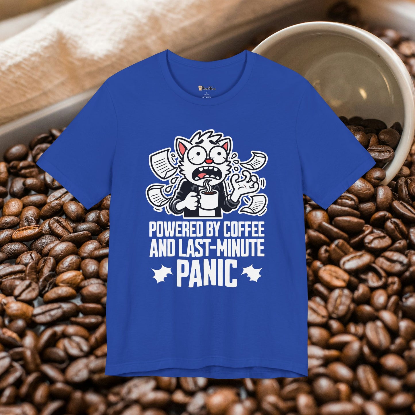Coffee Addict Panic T-Shirt