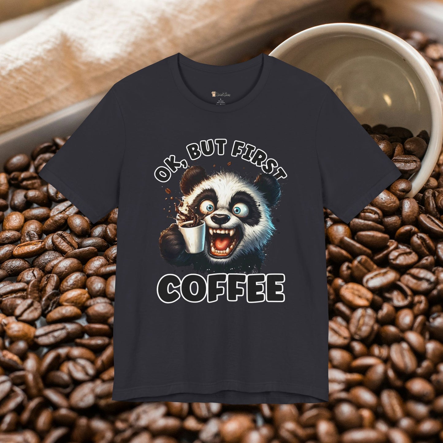 But First Coffee Panda T-Shirt