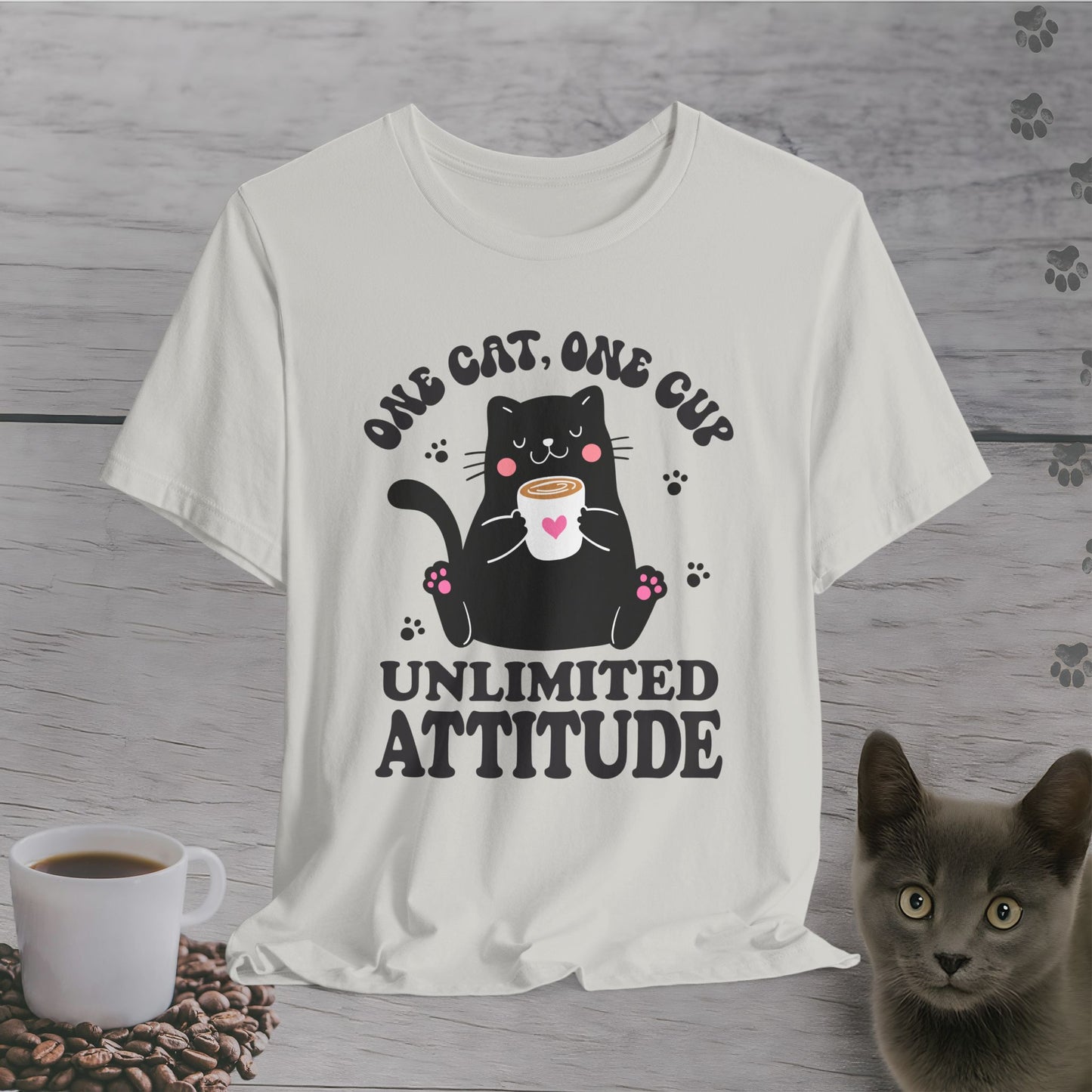 Feline Fueled Coffee T-Shirt