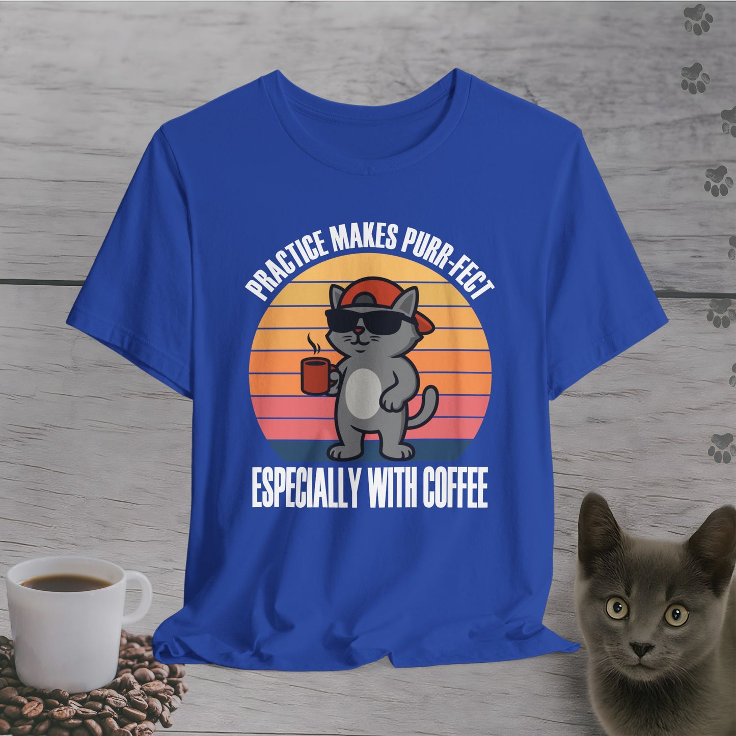 Funny Coffee Makes Purr-fect T-Shirt