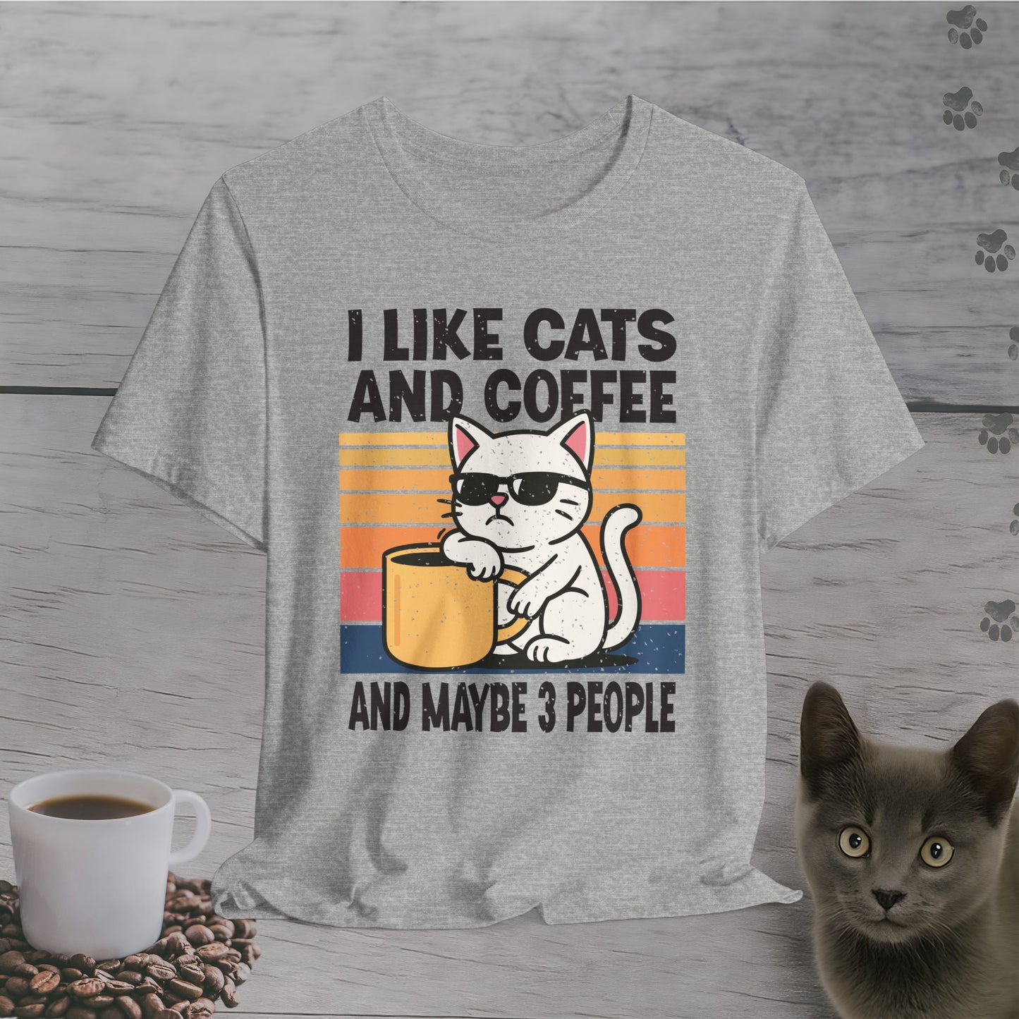 Sassy Cat and Caffeine T-Shirt