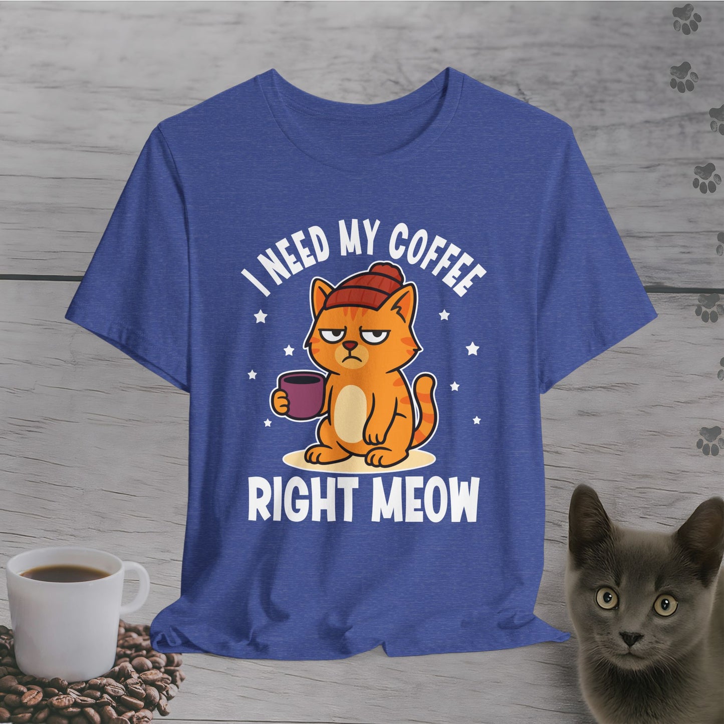 Coffee Right Meow Cat T-Shirt