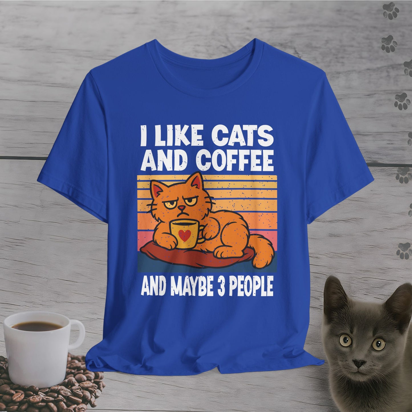Cats, Coffee, and Select Humans T-Shirt