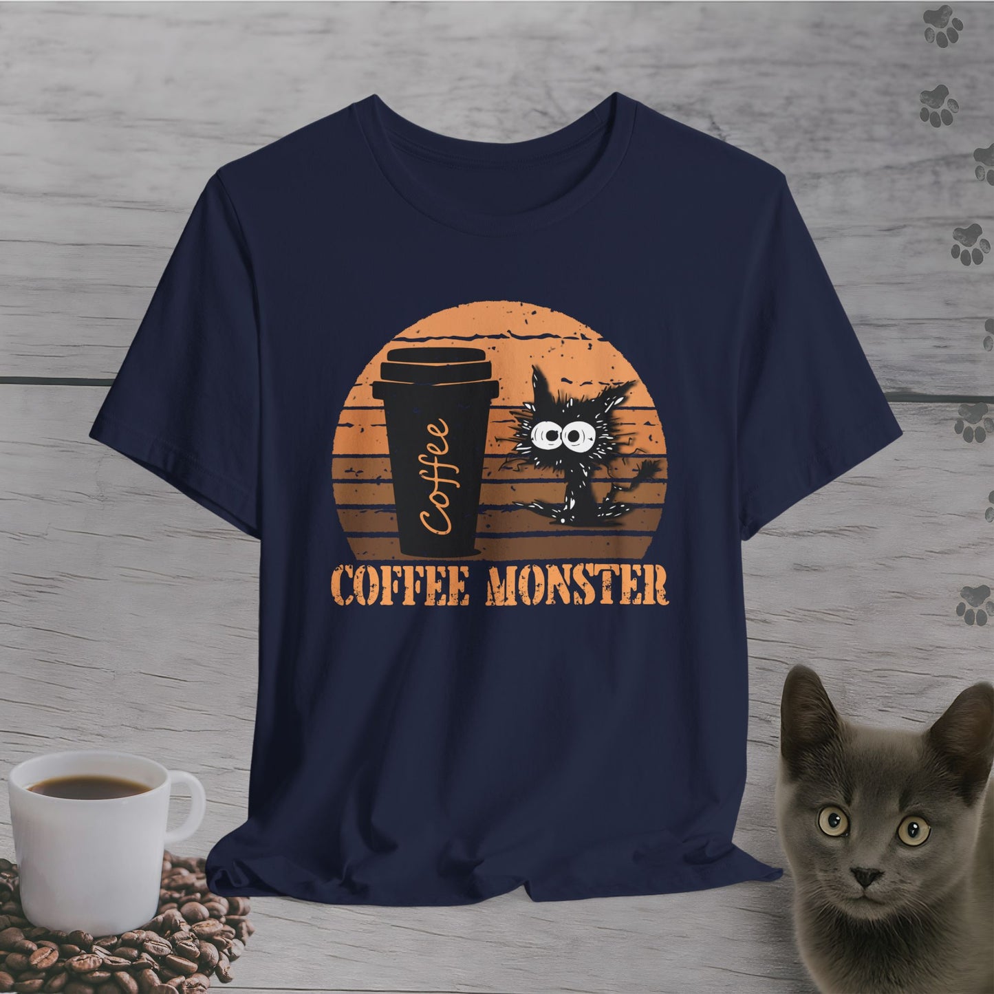 Caffeinated Coffee Monster T-Shirt