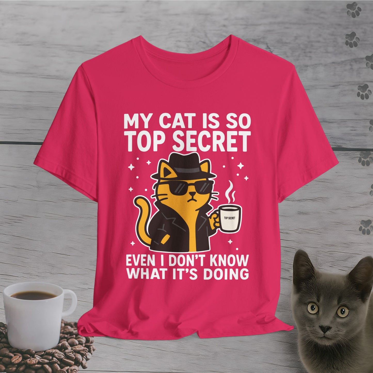 Undercover Cat Agent T-Shirt