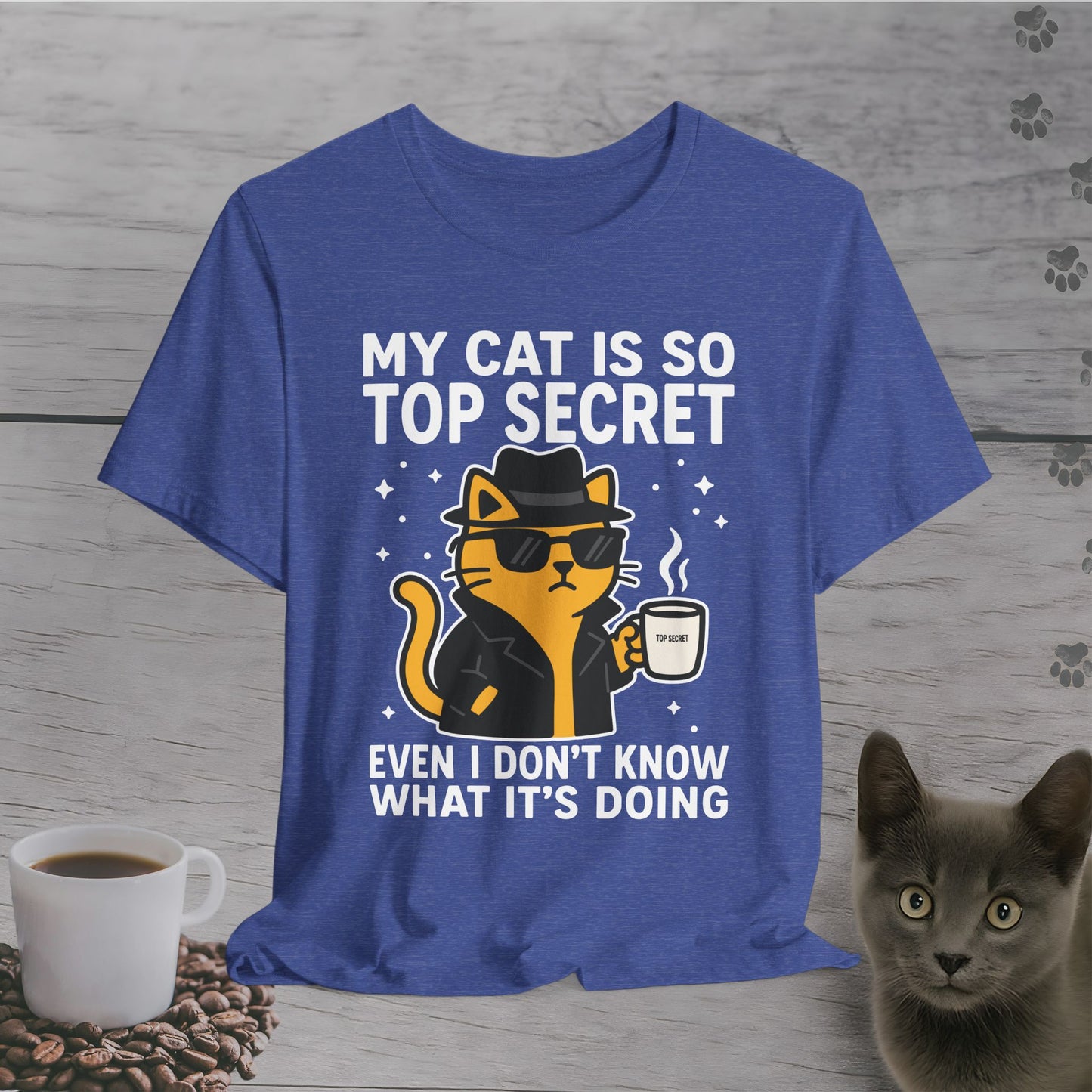 Undercover Cat Agent T-Shirt