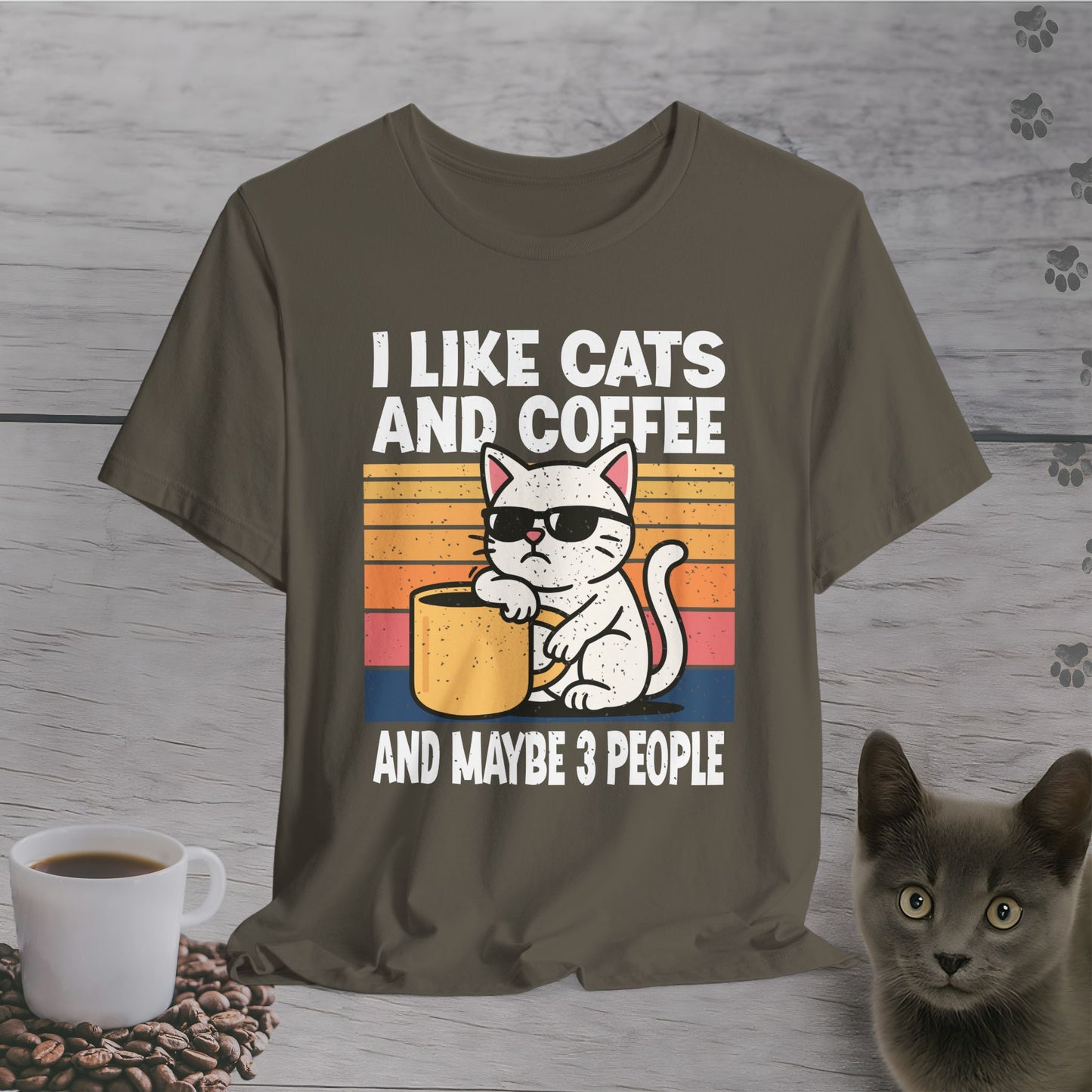 Sassy Cat and Caffeine T-Shirt