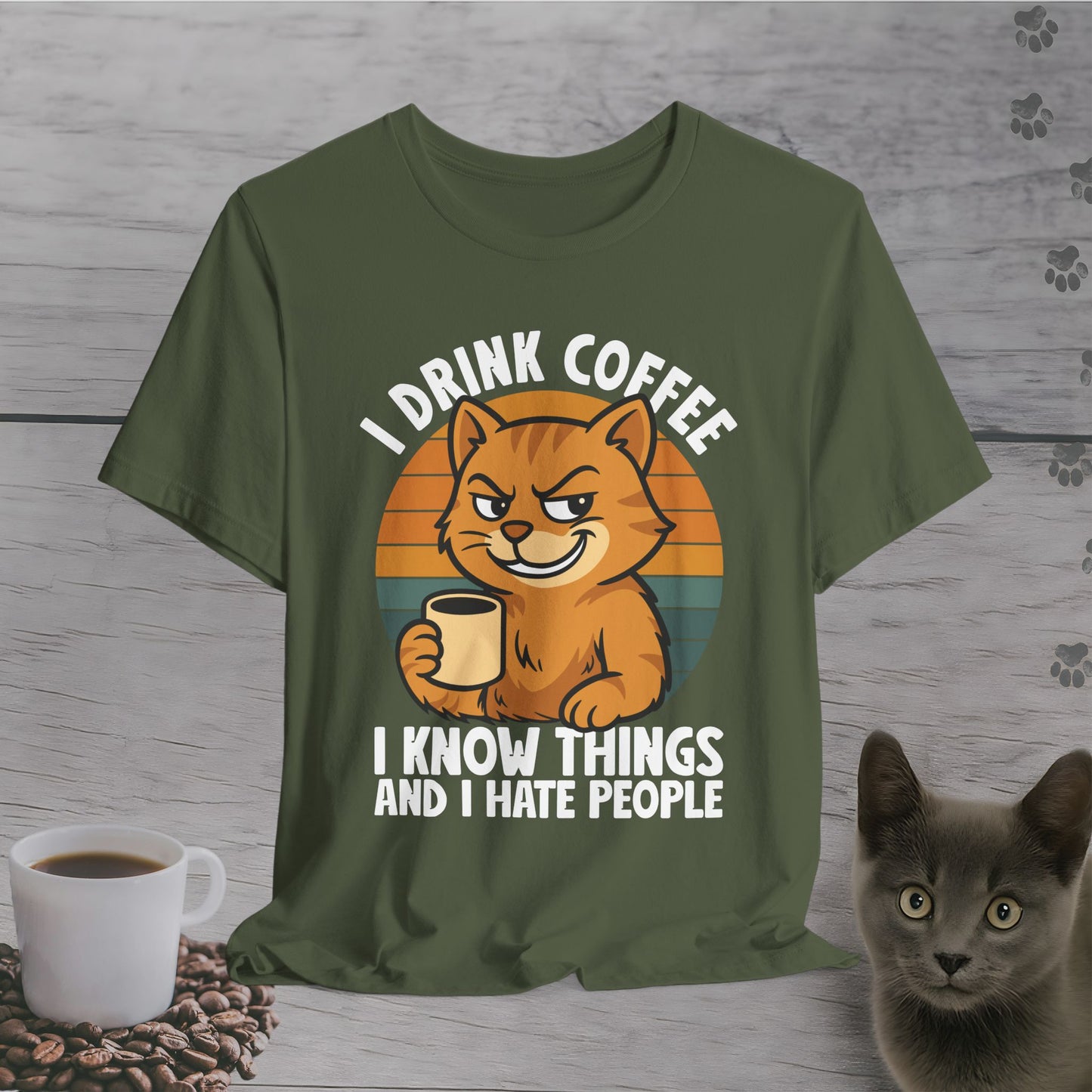 Mean Brew Cat T-Shirt