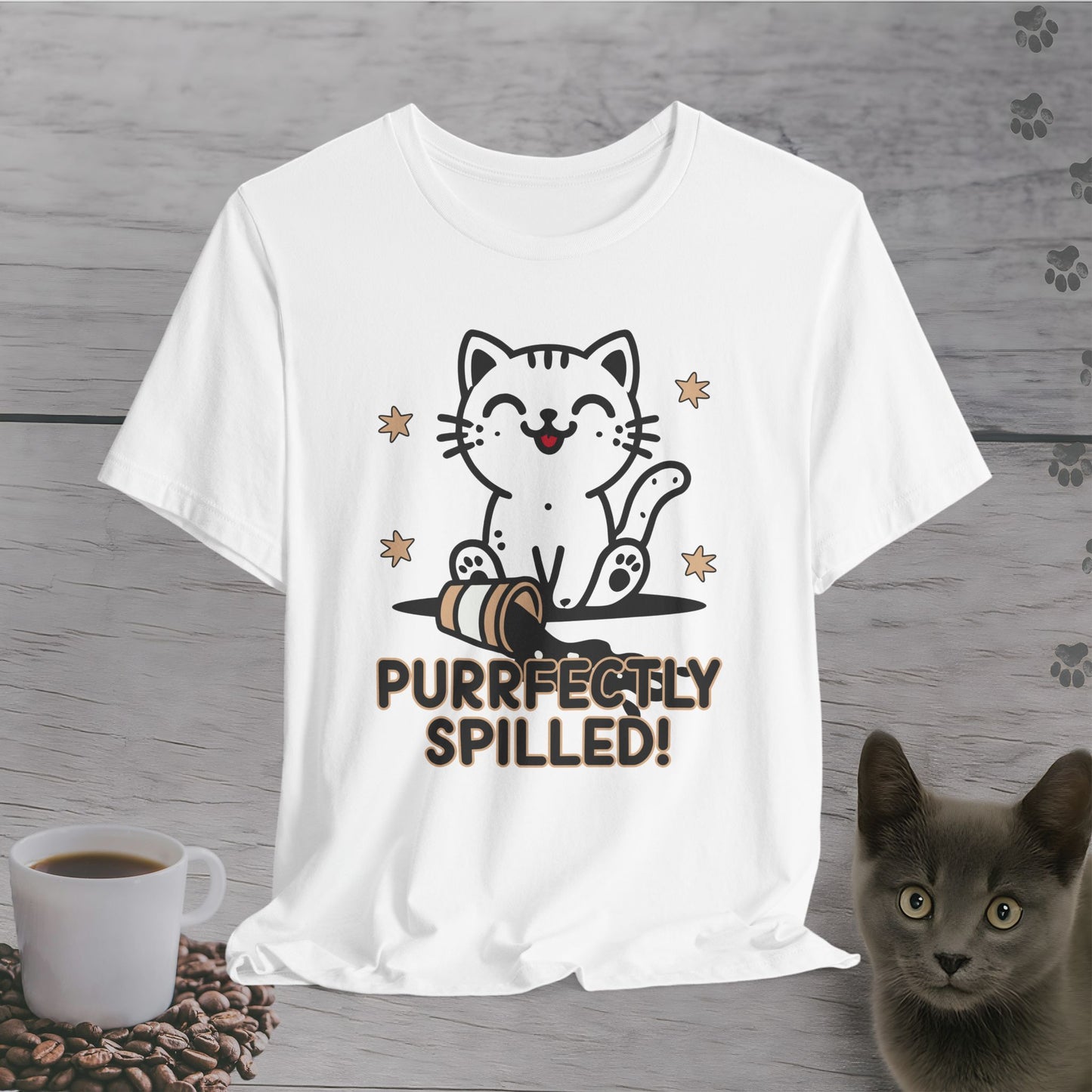 Purrfectly Spilled T-Shirt