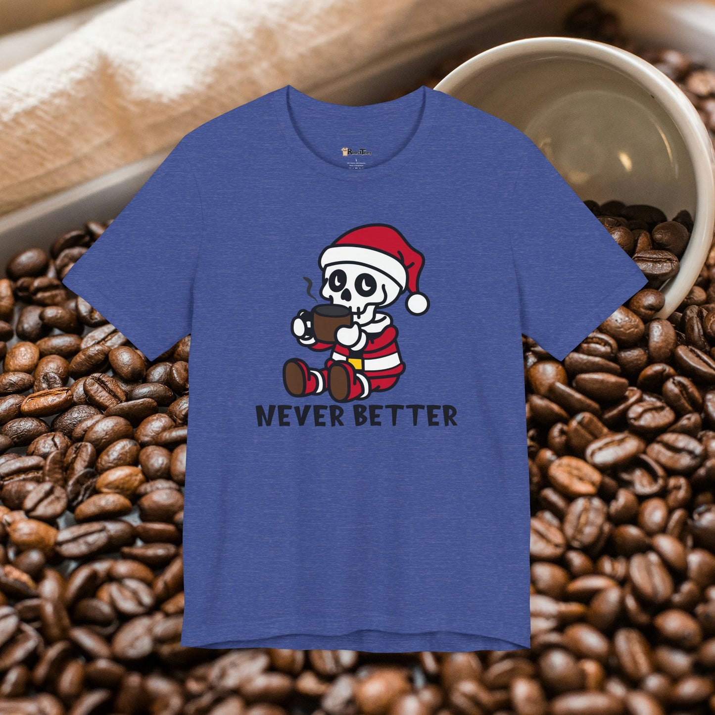Never Better Christmas Skeleton T-Shirt