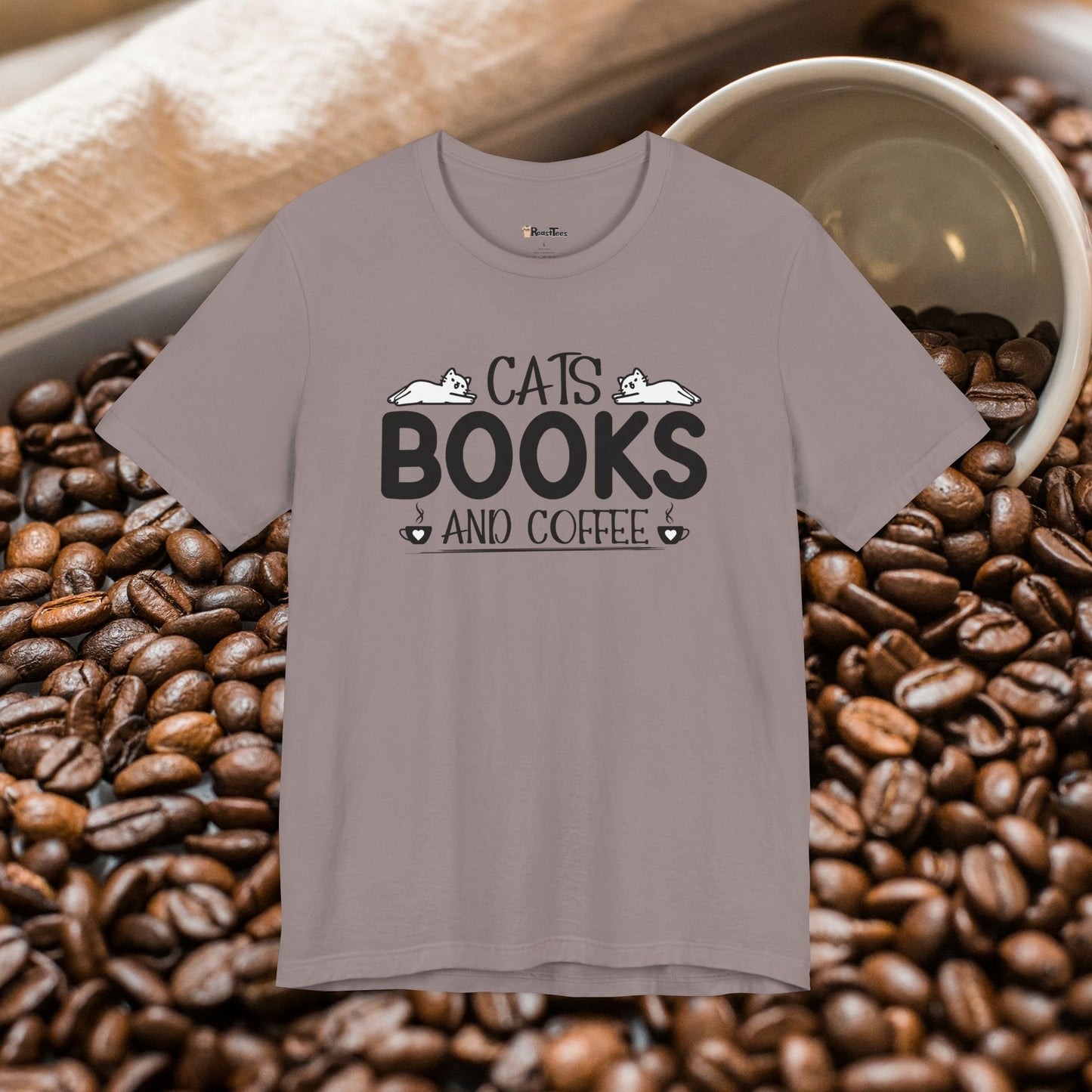 Cats, Books and Coffee T-Shirt