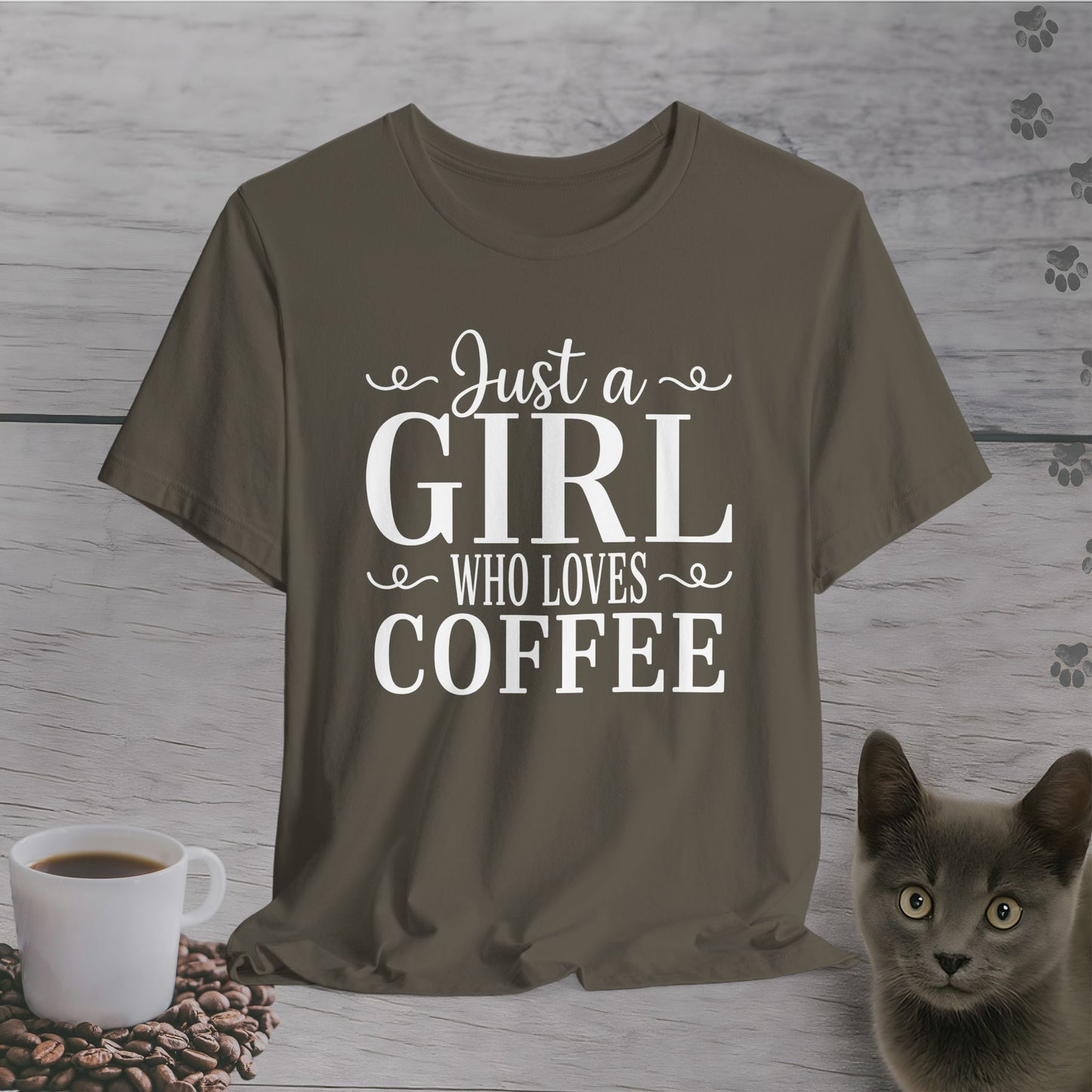 Sweet Just a Girl Who Loves Coffee T-Shirt