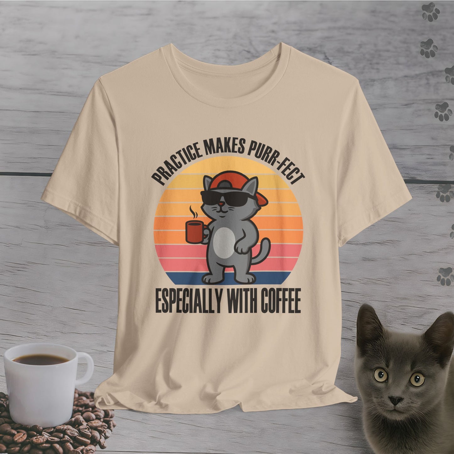 Funny Coffee Makes Purr-fect T-Shirt