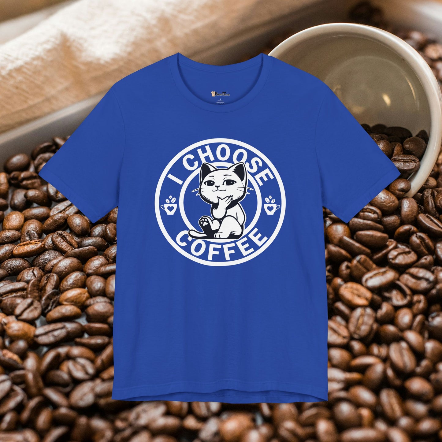 Wise Cat Chooses Coffee T-Shirt