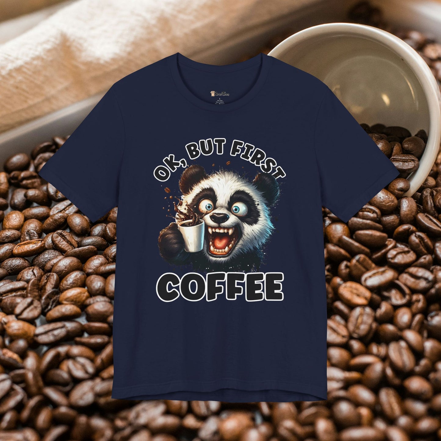 But First Coffee Panda T-Shirt