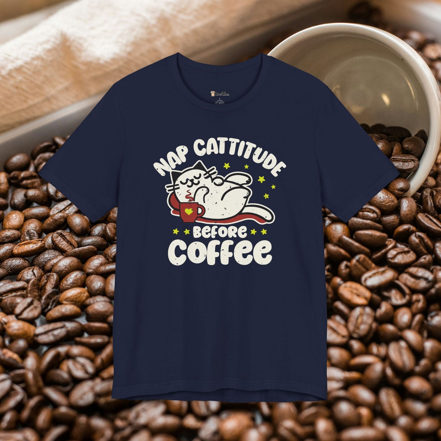 Nap Cattitude Before Coffee T-Shirt