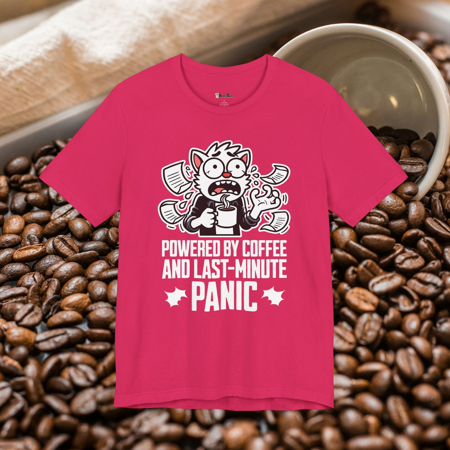 Coffee Addict Panic T-Shirt