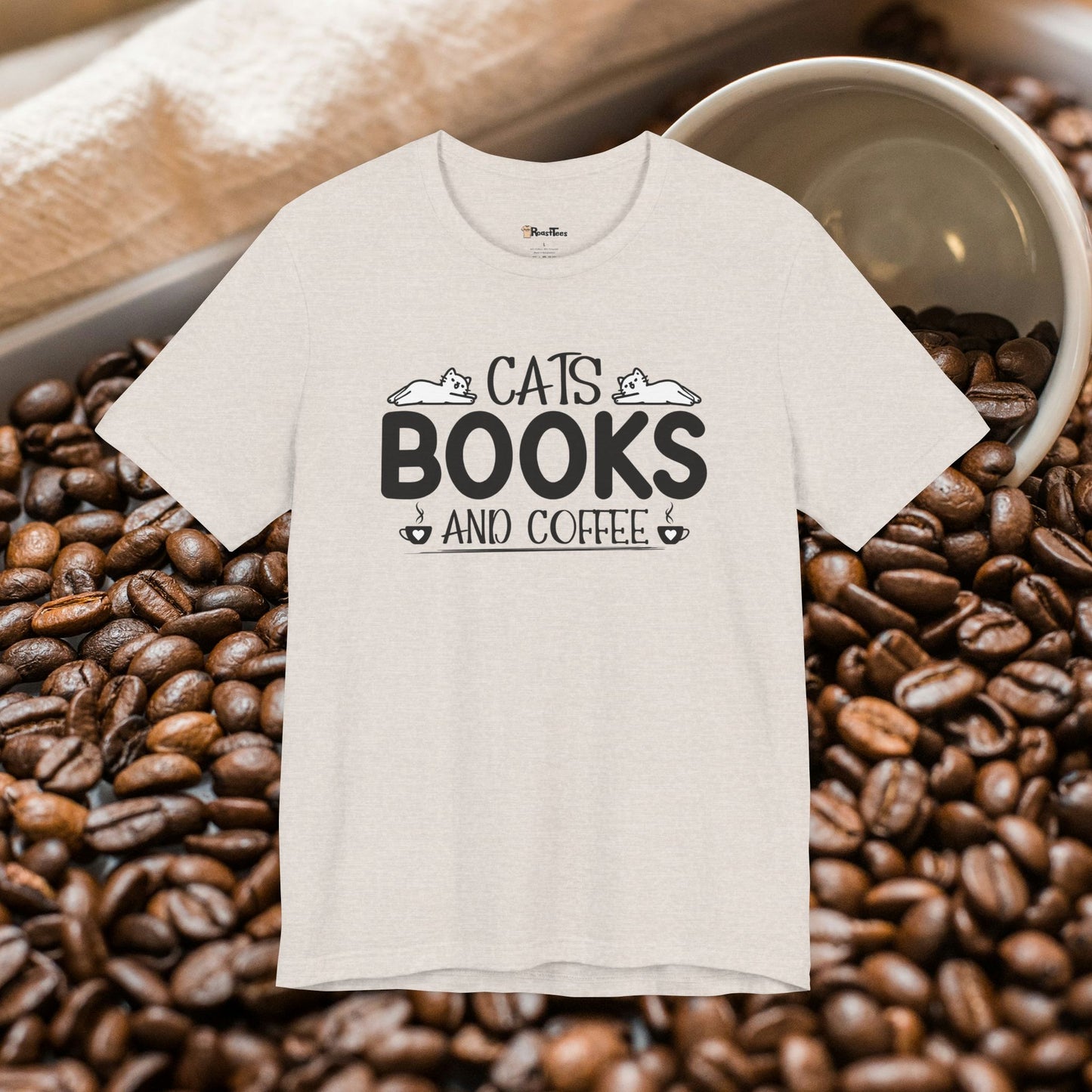 Cats, Books and Coffee T-Shirt